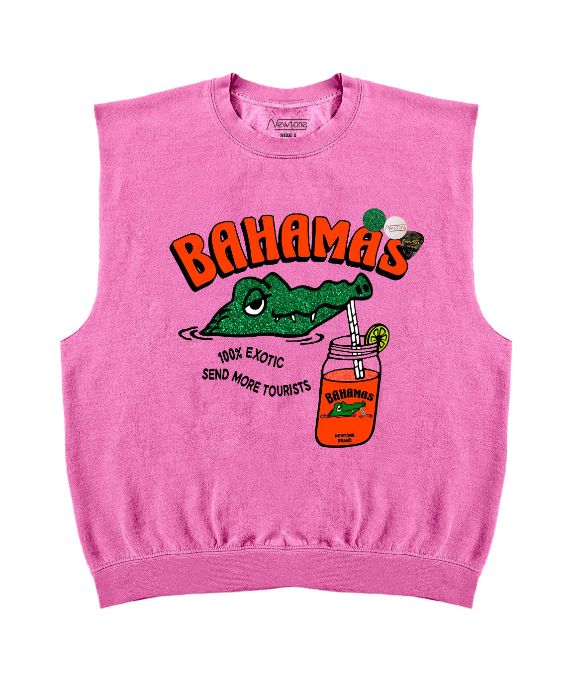 Sweatshirt bolster fuchsia "TOURIST"