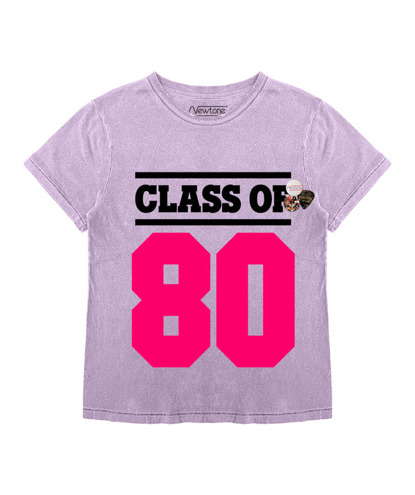 Tee shirt starlight lilac "CLASS"