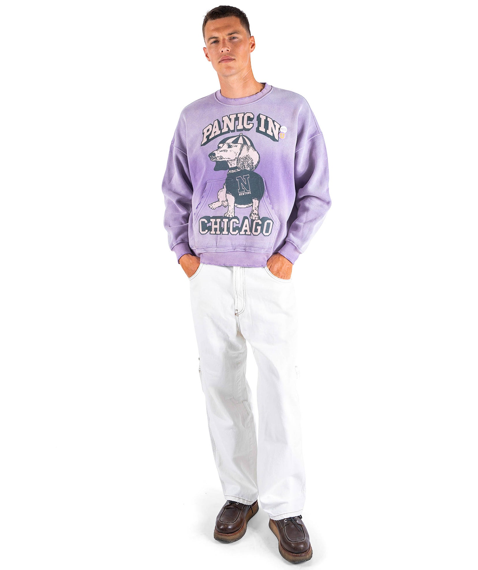 Sweatshirt piper vintage purple "CHICAGO"