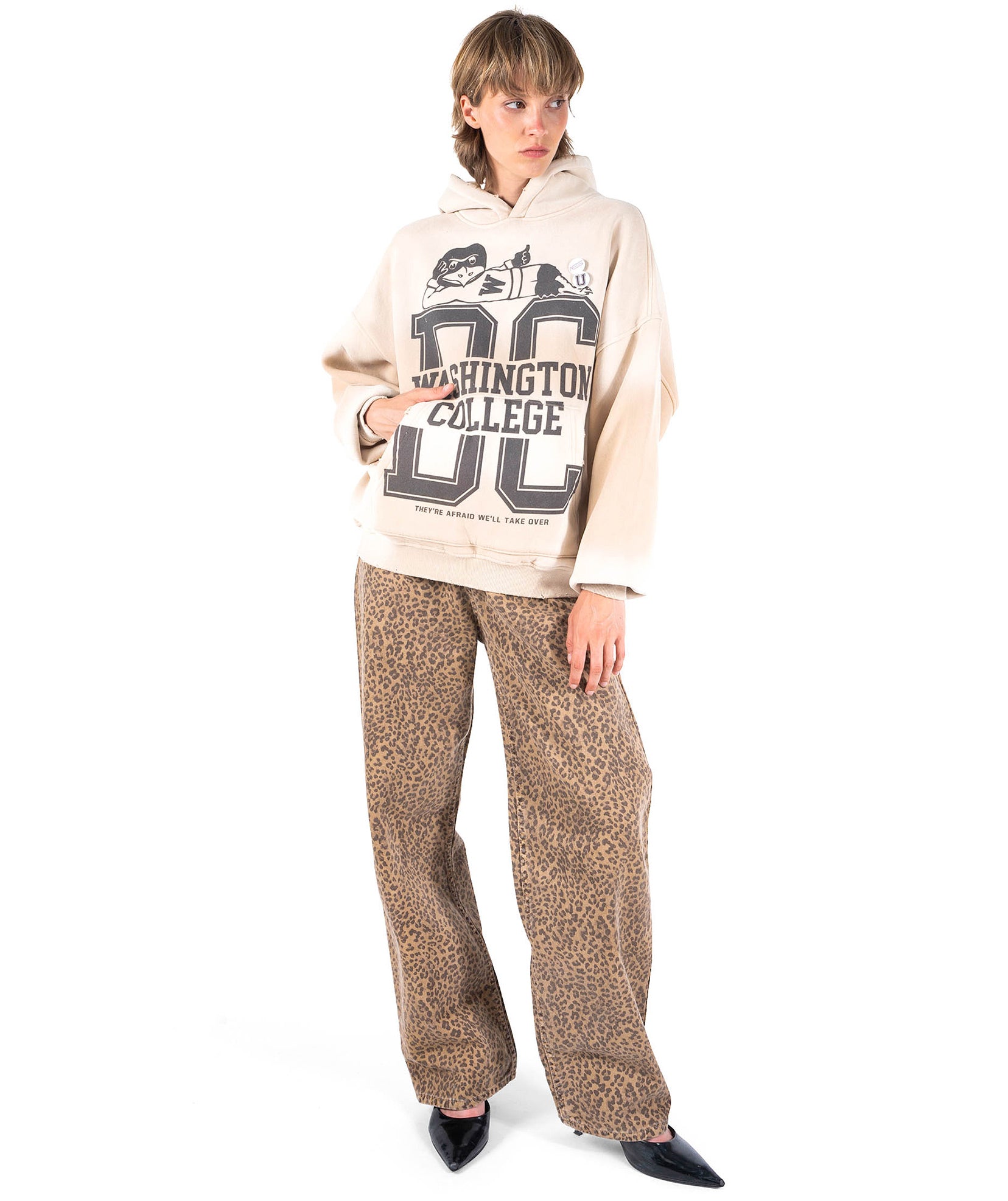 Hoodie skyler vintage natural "WASHINGTON"