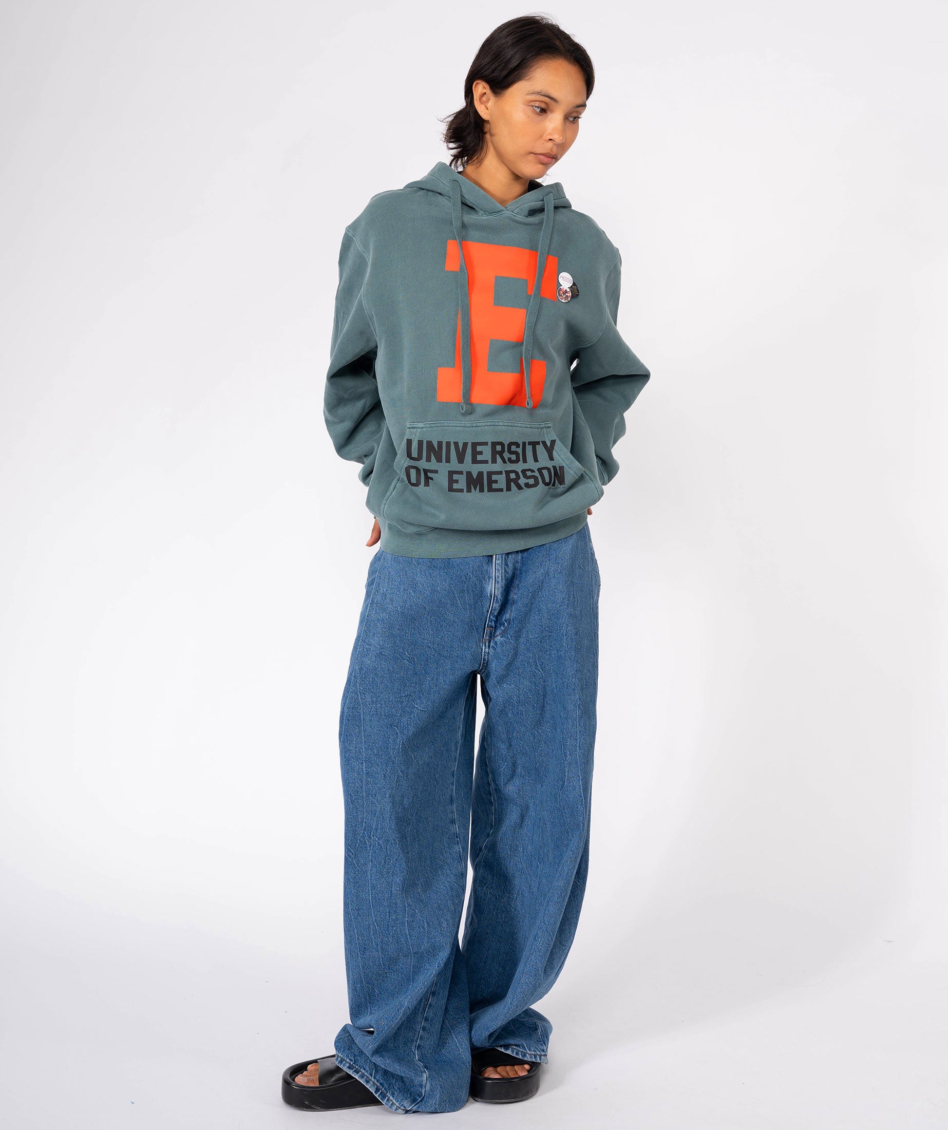 Hoodie jagger forest "LETTERS"