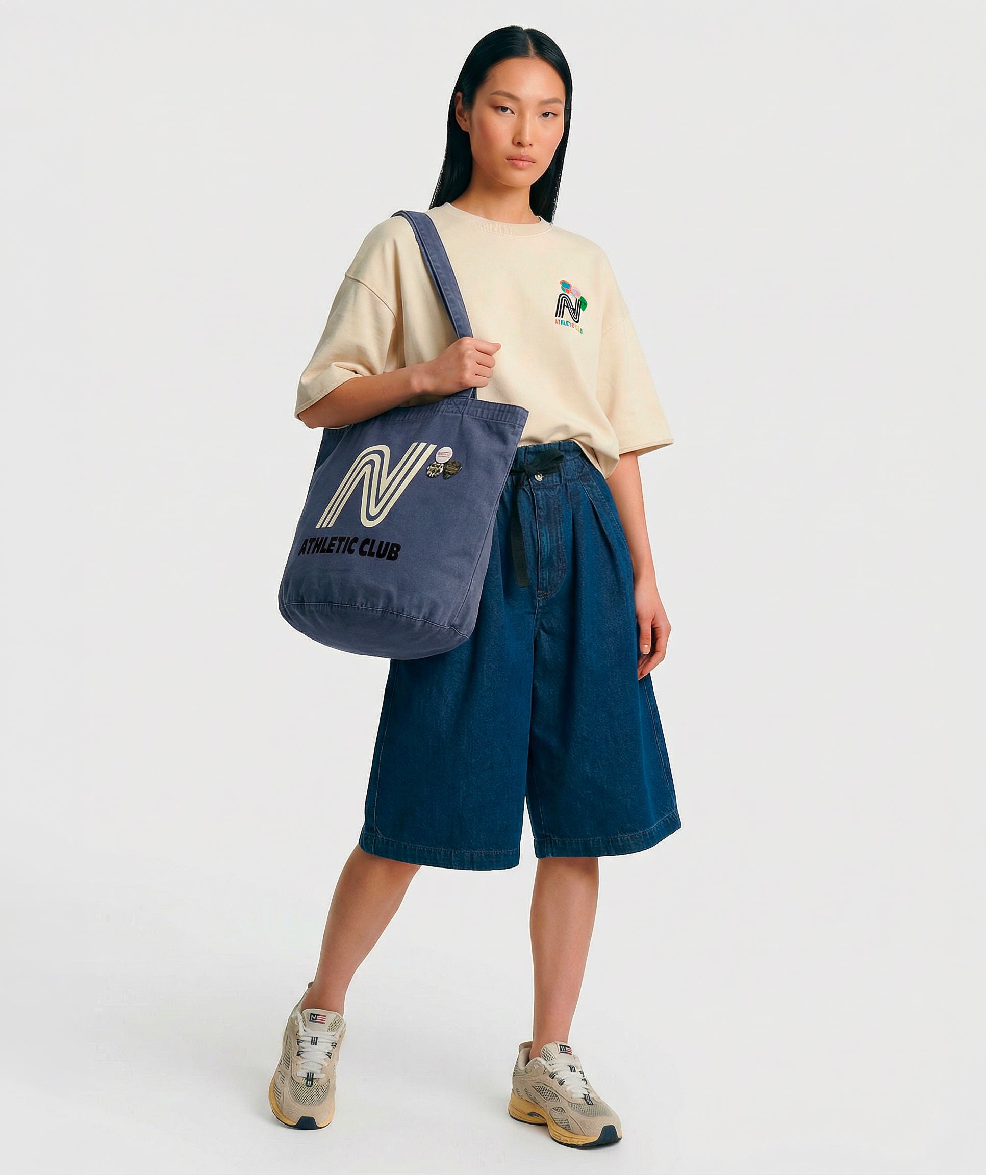 Sac cabas denim april "CLUB"