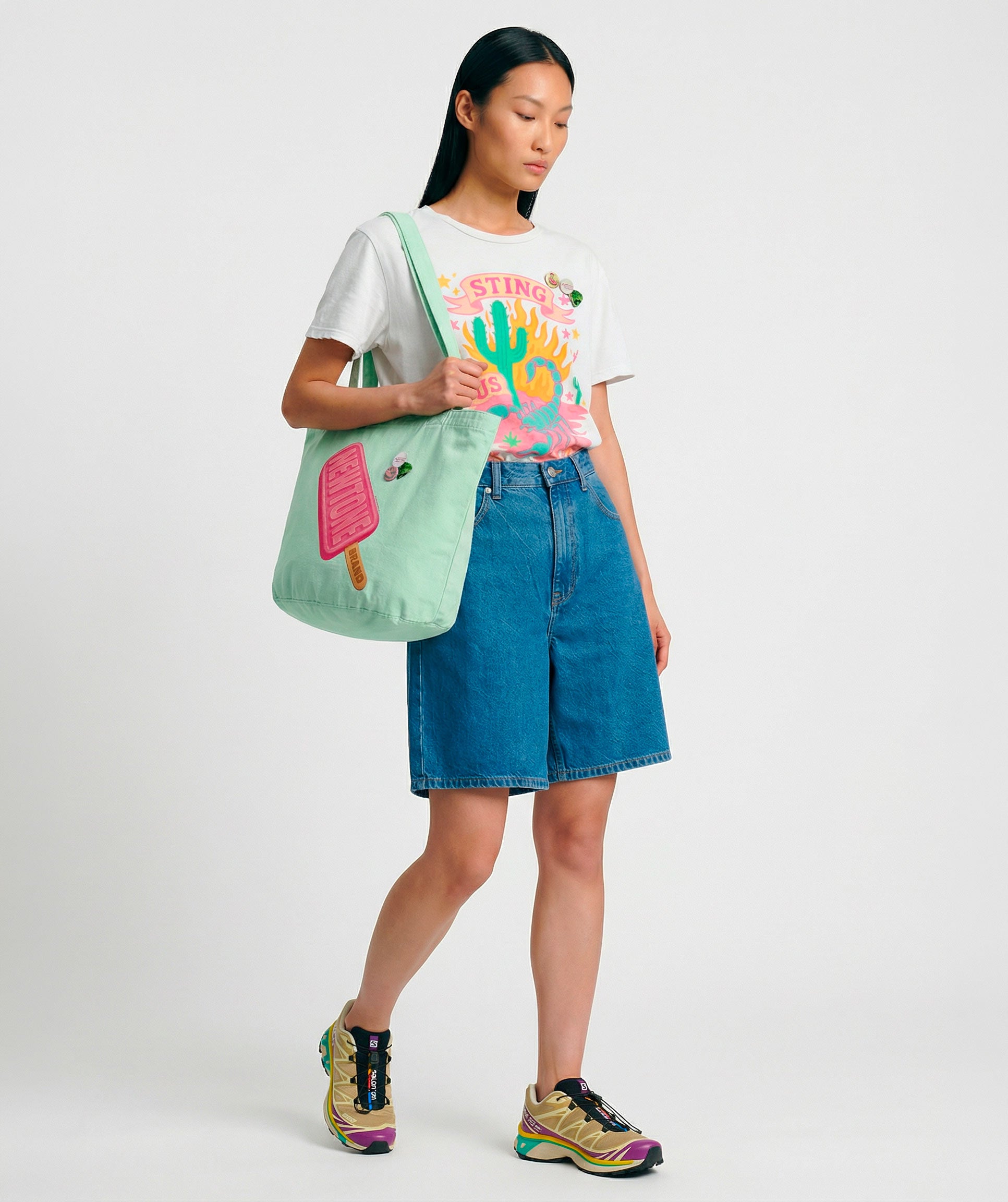 Glass April "FREEZE" Tote Bag