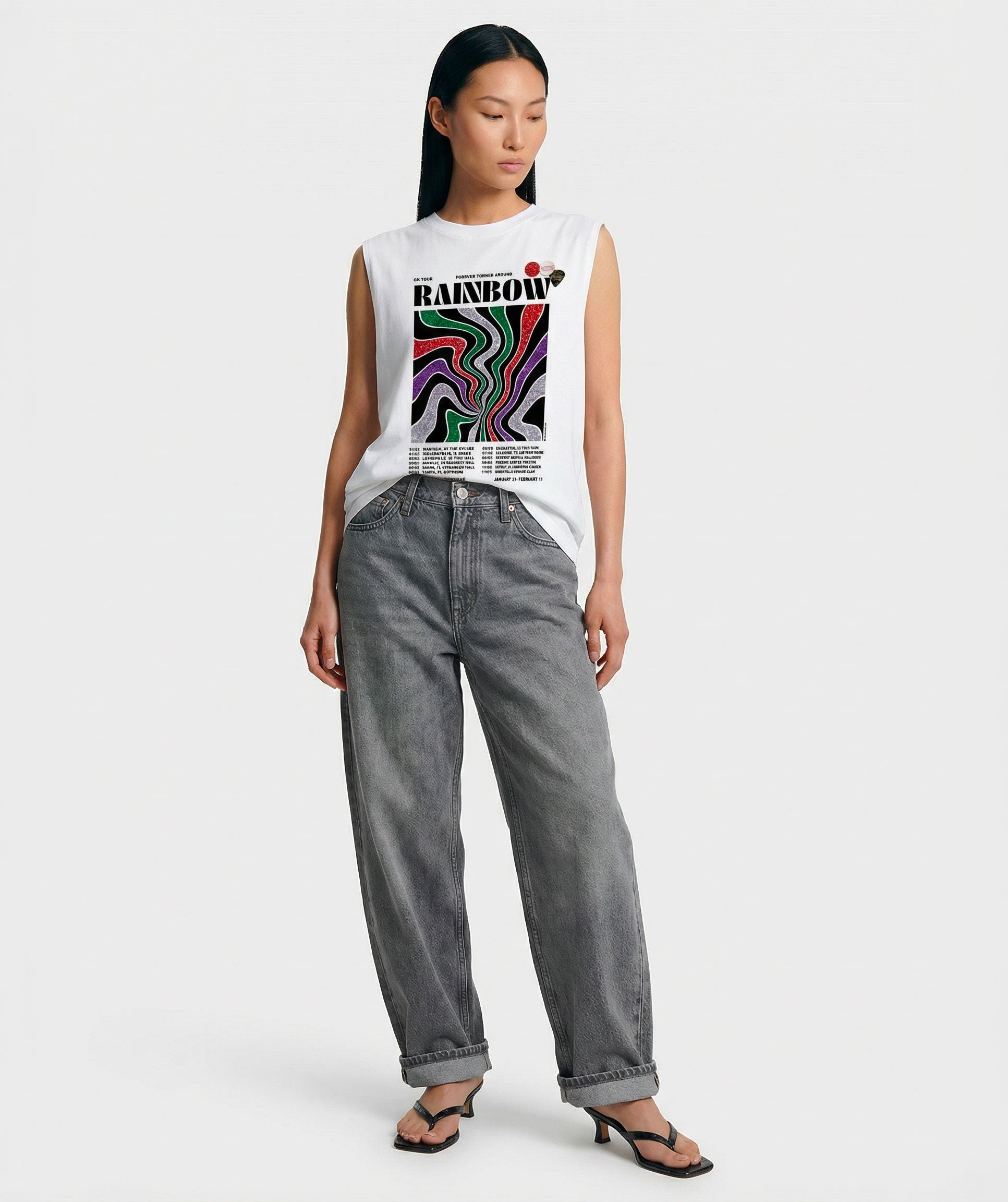 Tee shirt biker dirty white "GOLDEN"