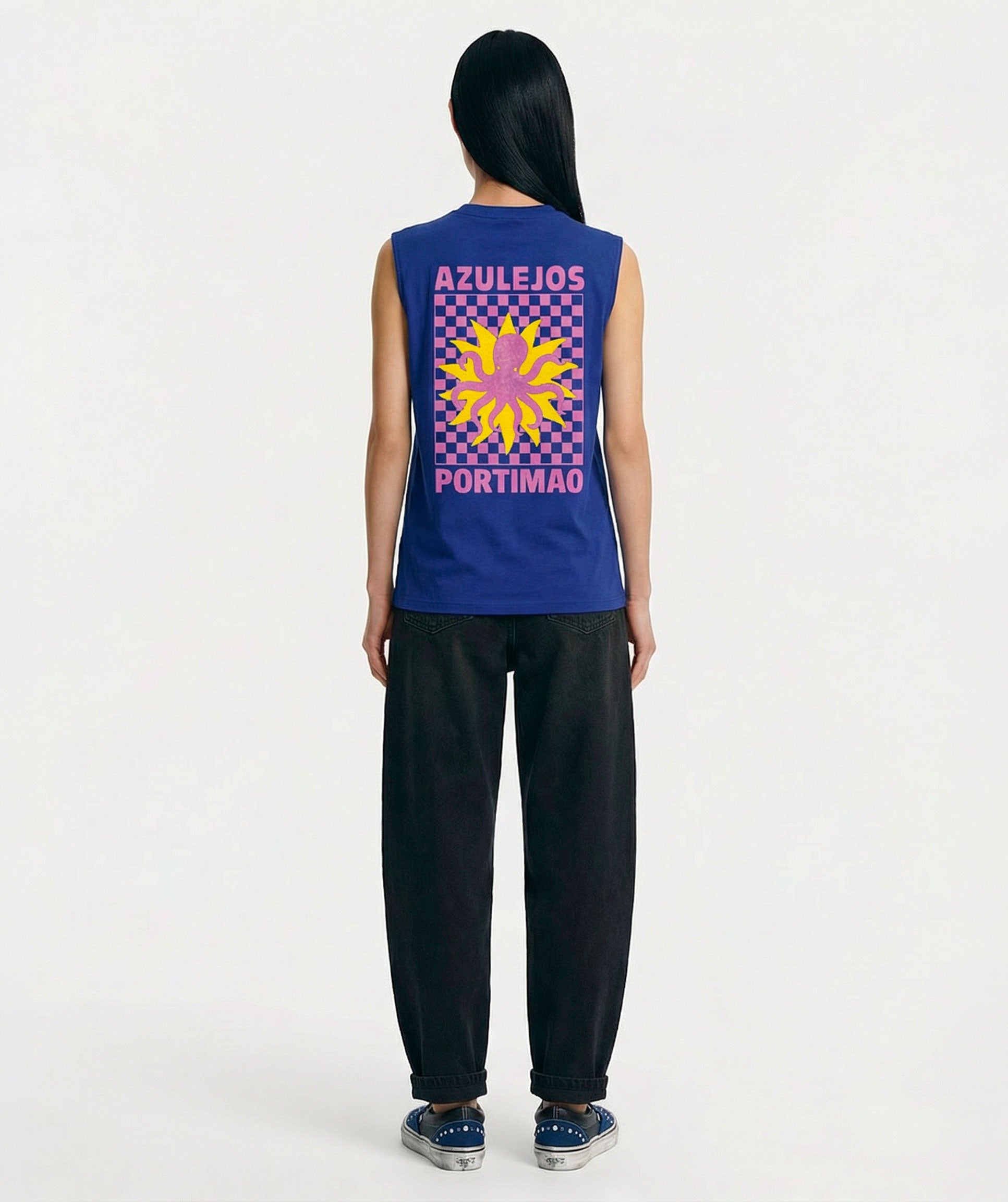 royal AZUL" Biker T-Shirt