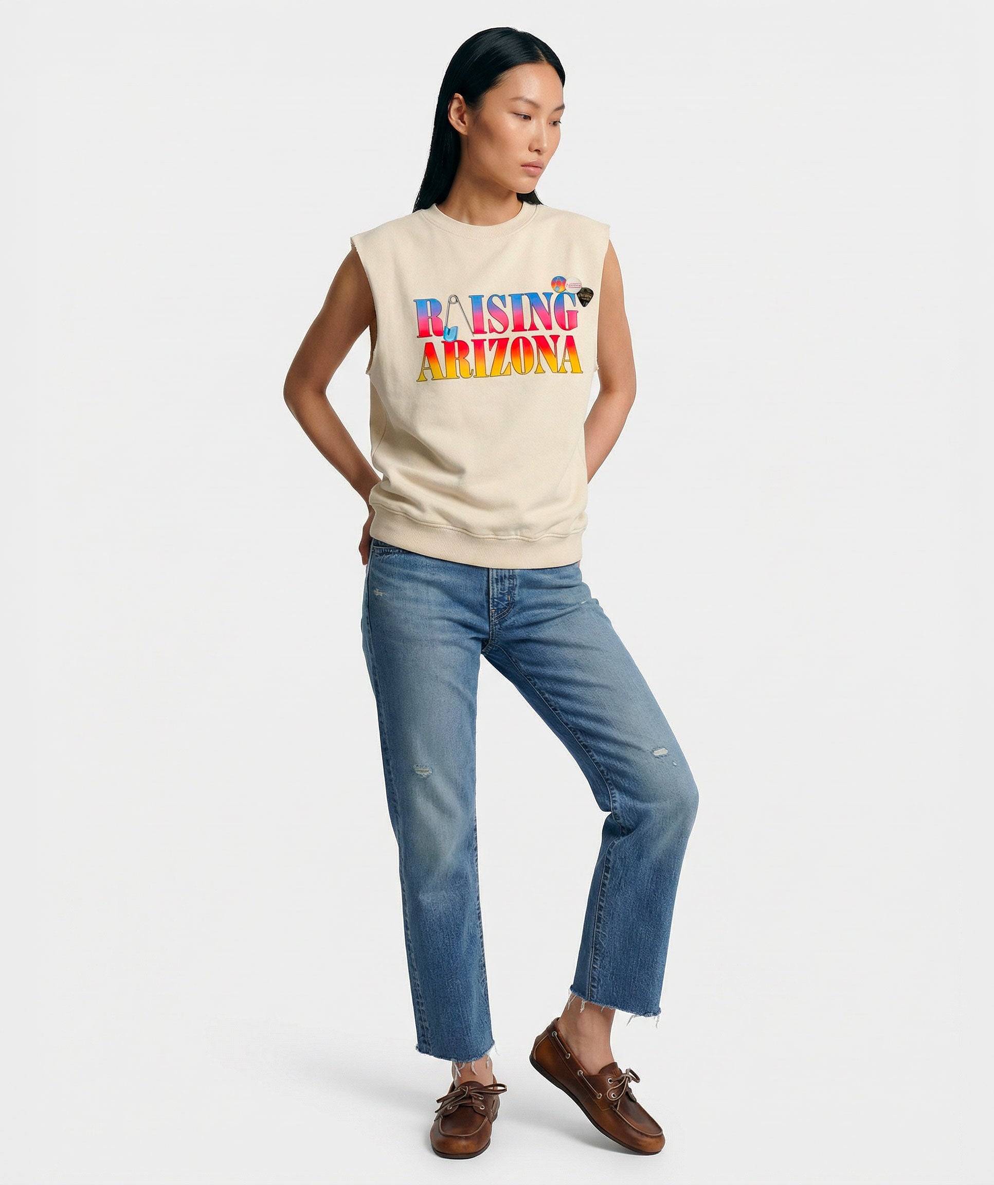 Sweatshirt bolster natural "RAISING"