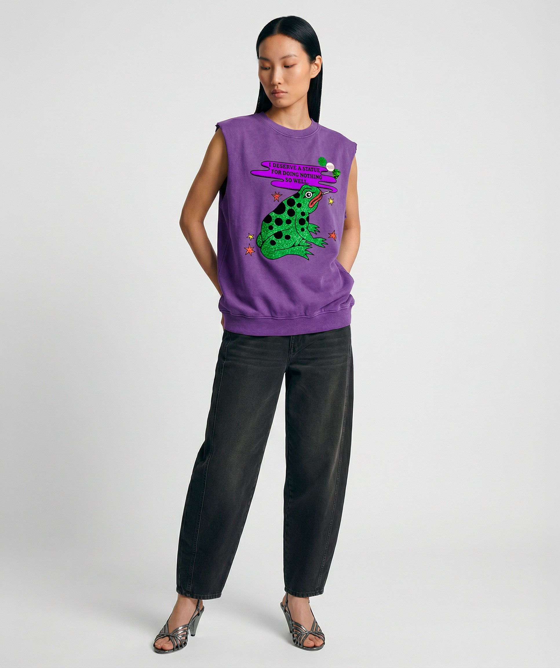 Sweatshirt bolster purple "SOWEL"