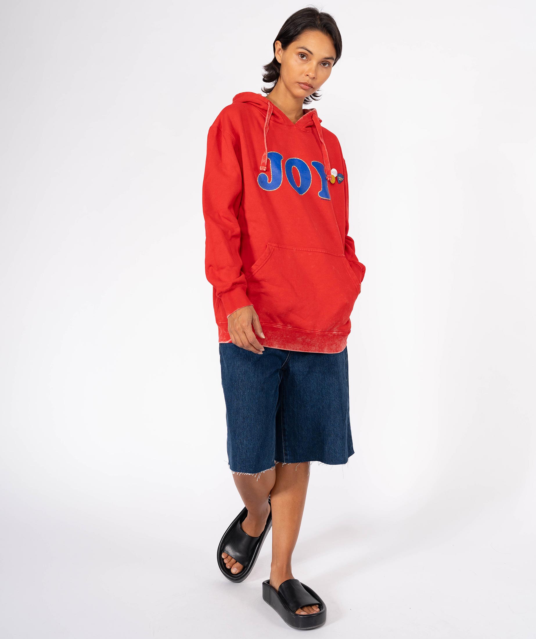 Hoodie jagger red acid "JOY FW21"