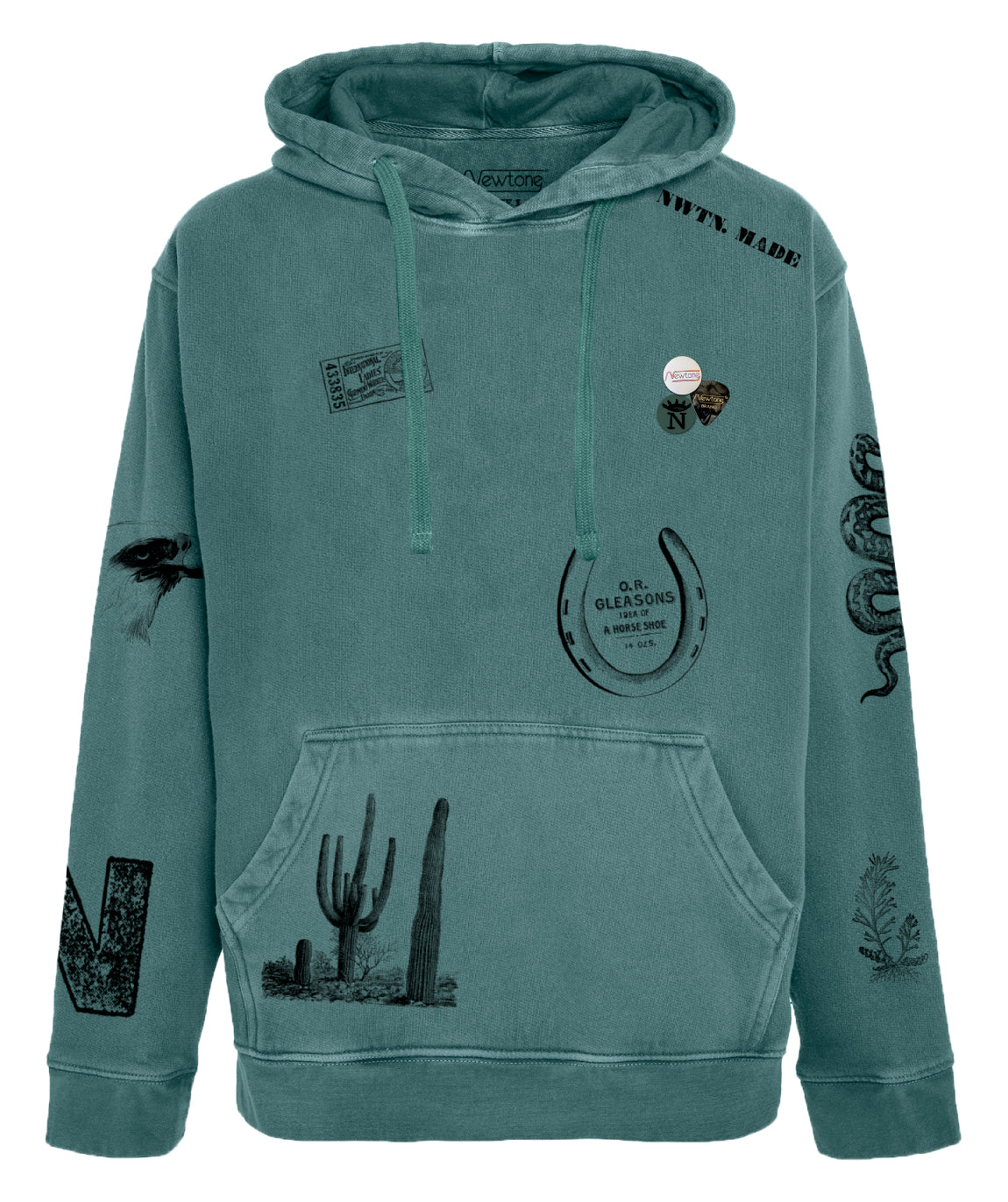 Hoodie jagger forest "STAMP"