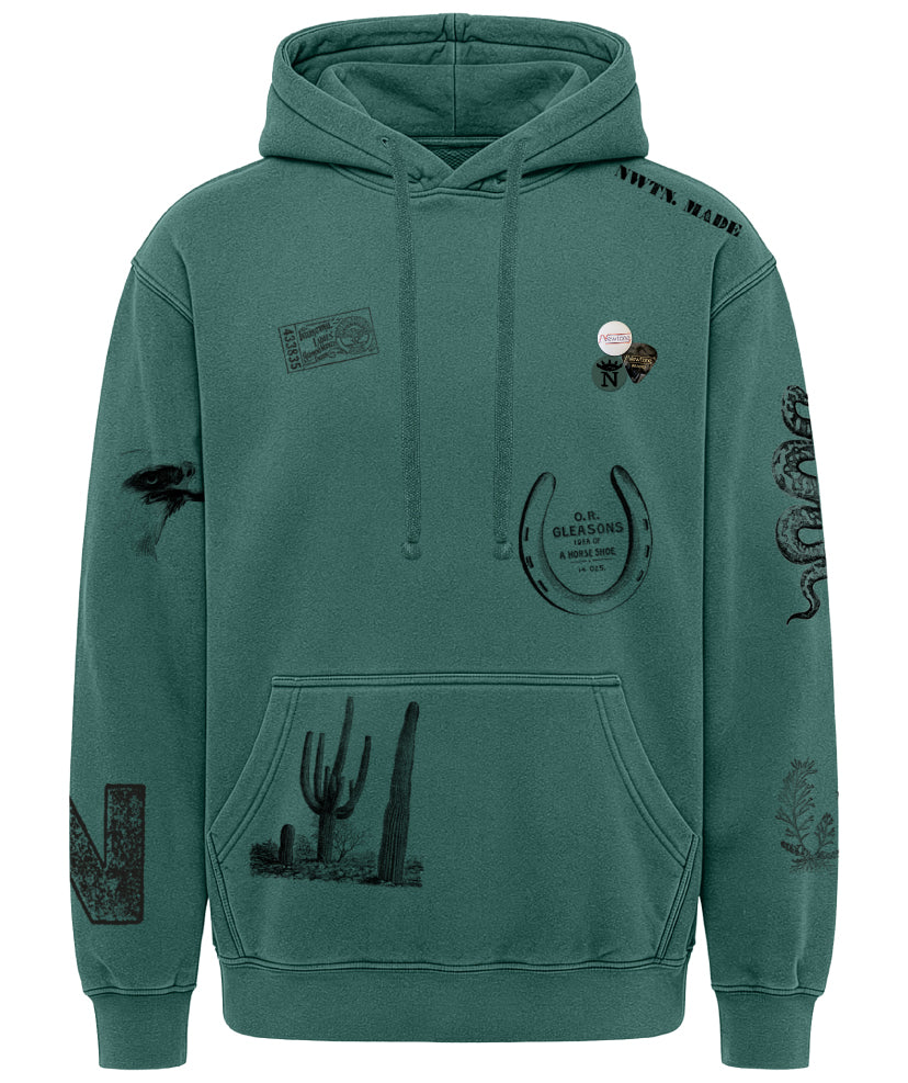 Hoodie jagger forest "STAMP"