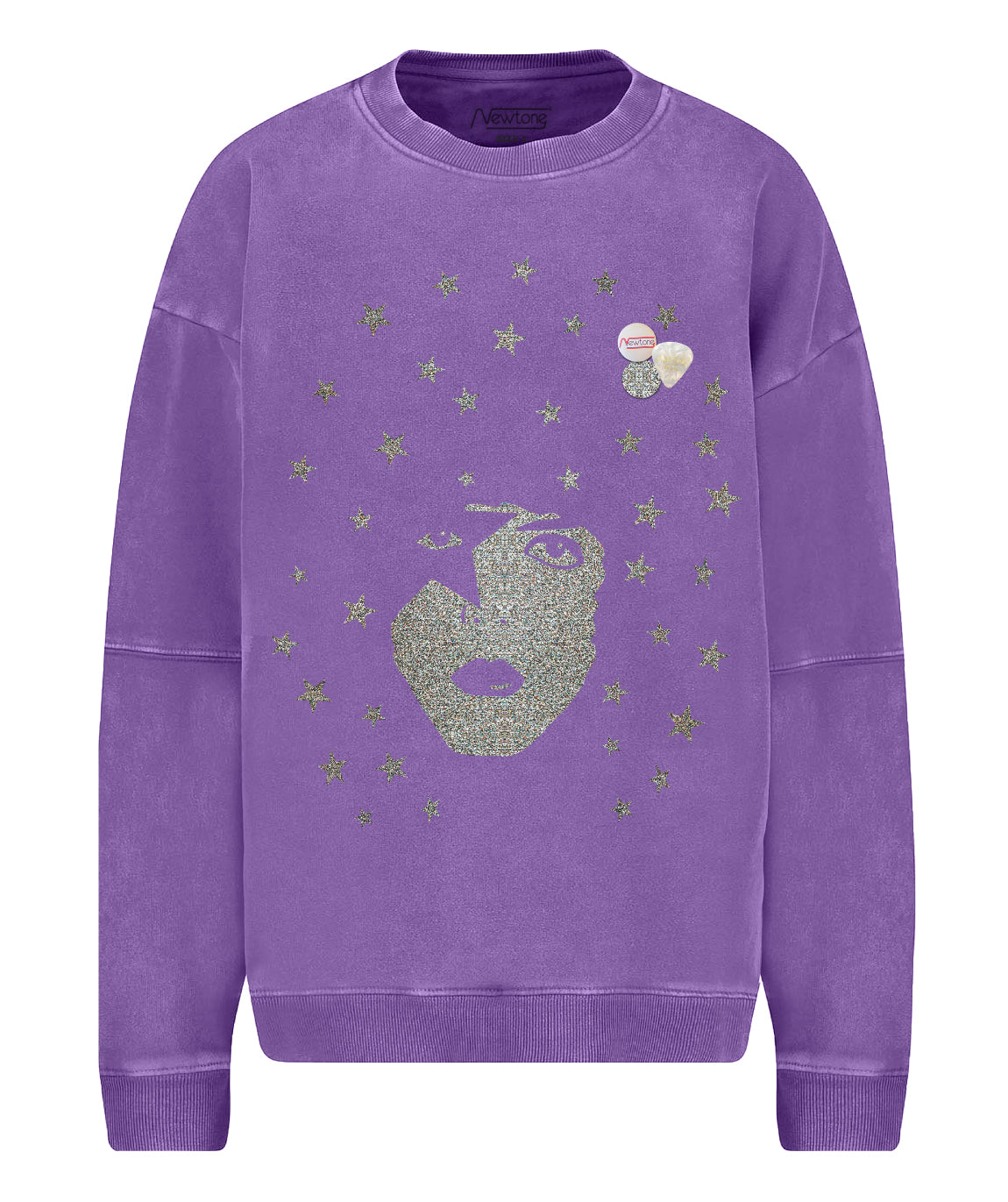 Sweatshirt roller purple "SINGER"