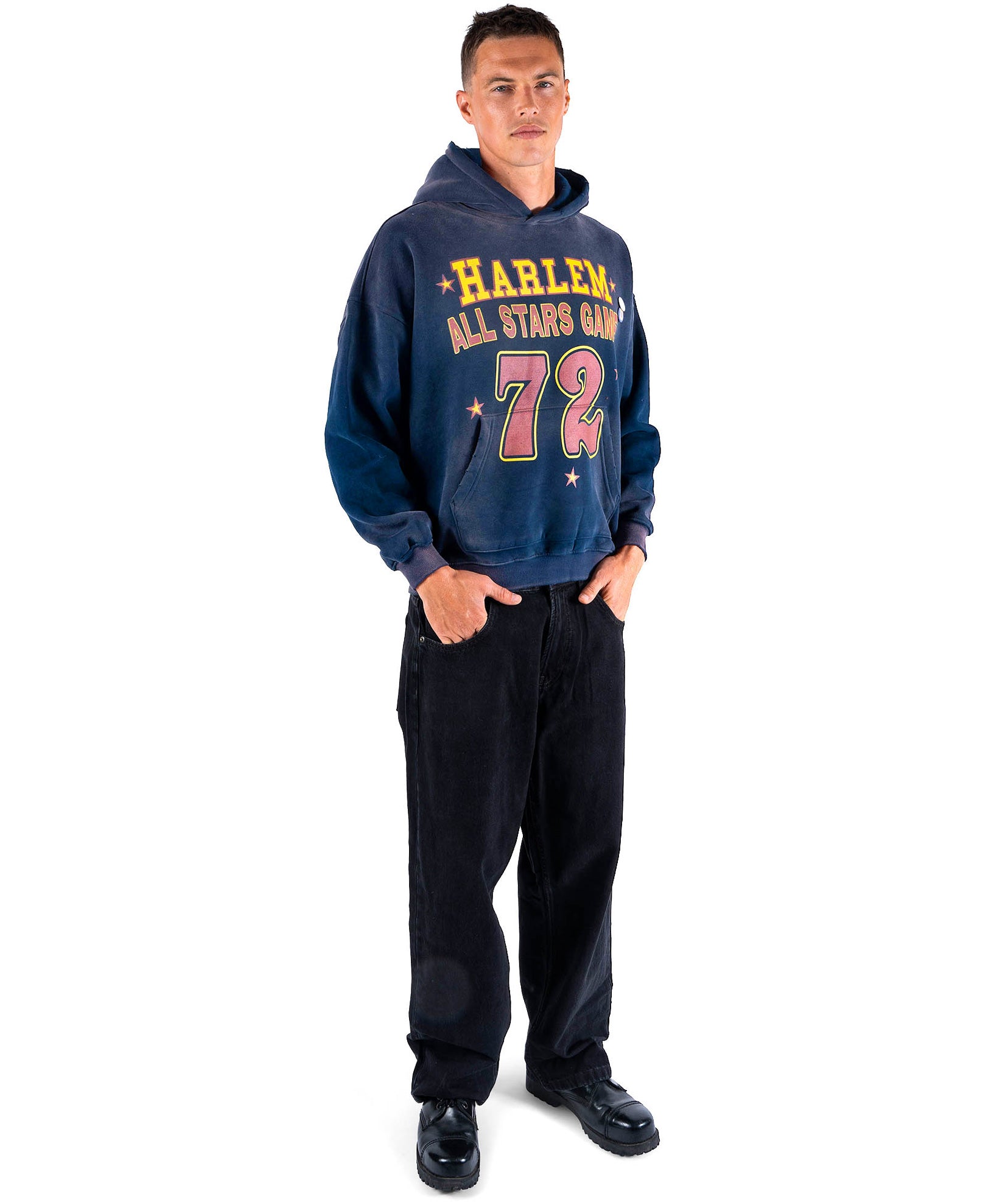 Hoodie skyler vintage blue "HARLEM"