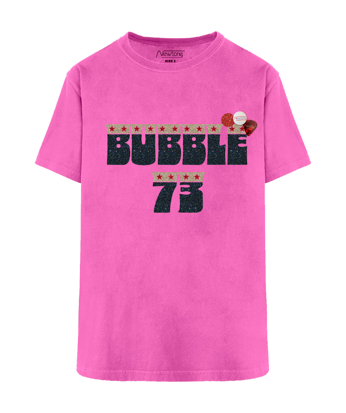 Tee shirt trucker fuschia "BUBBLE"