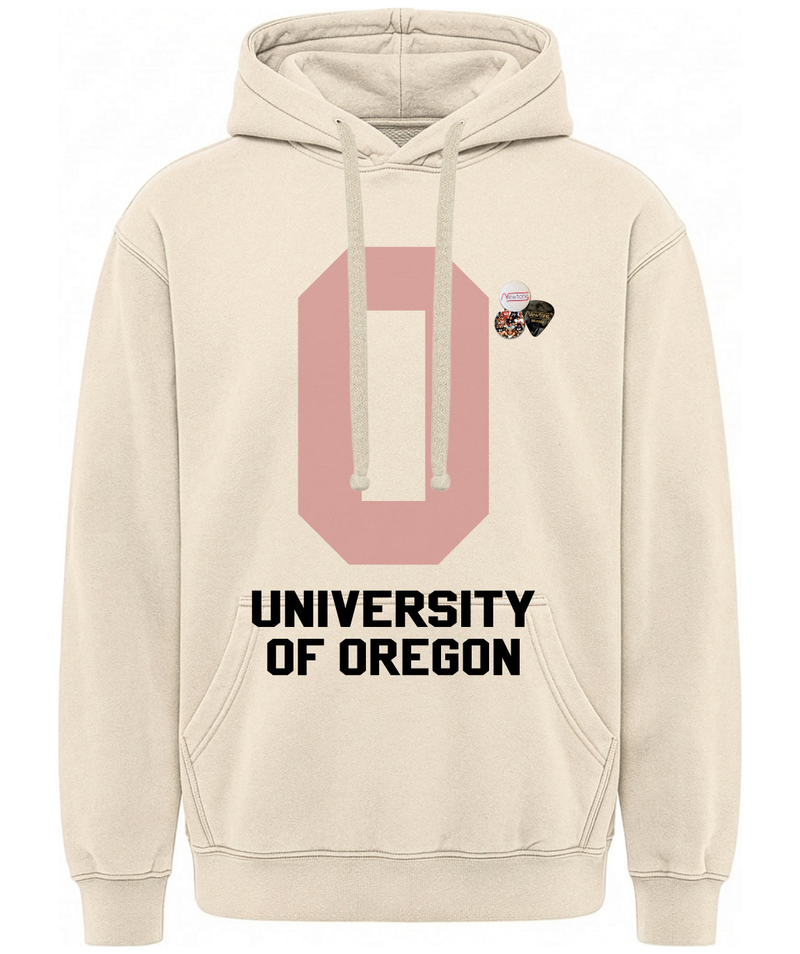 Hoodie jagger natural "LETTERS"