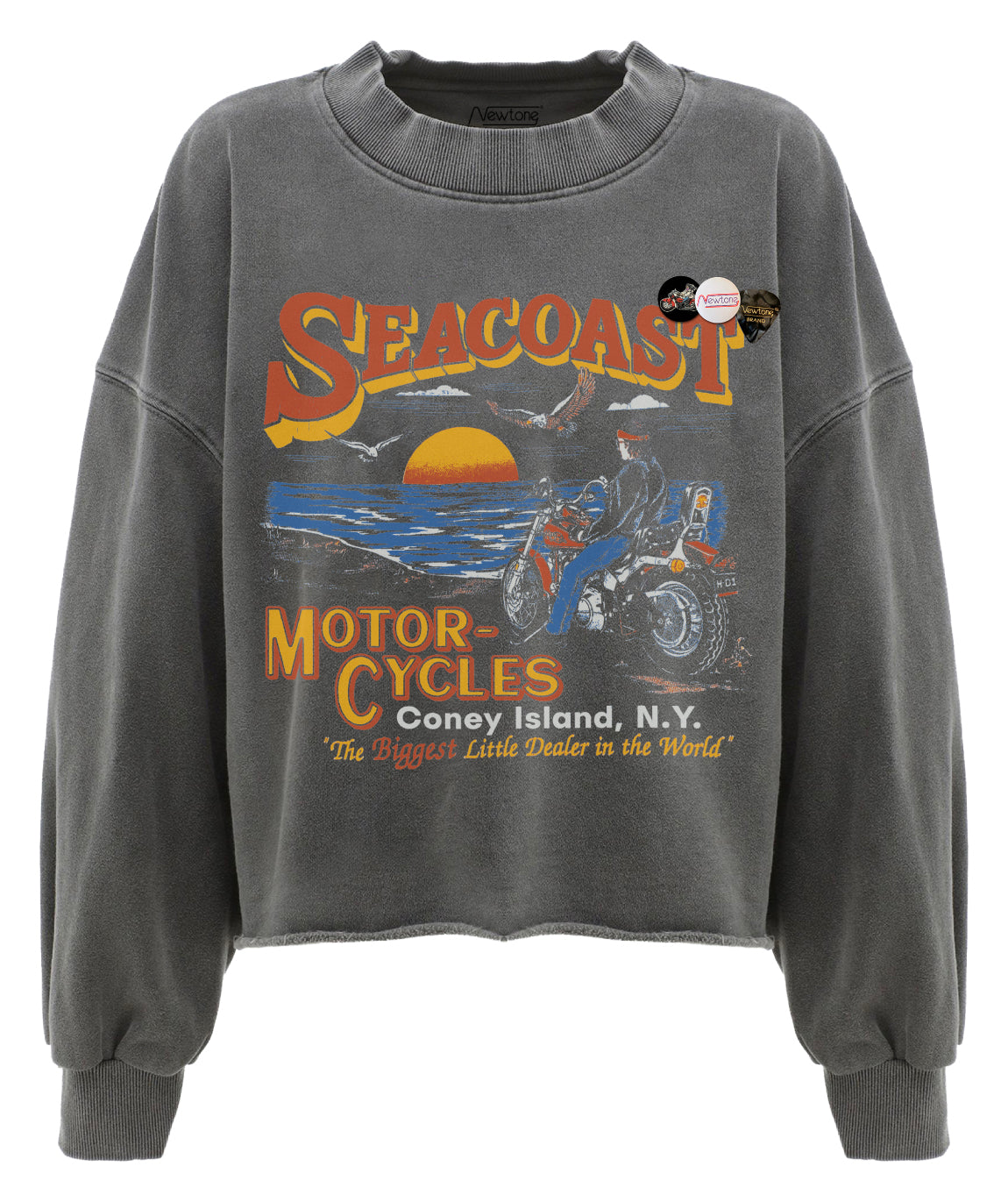 Sweatshirt crop porter pepper "SEACOAST"
