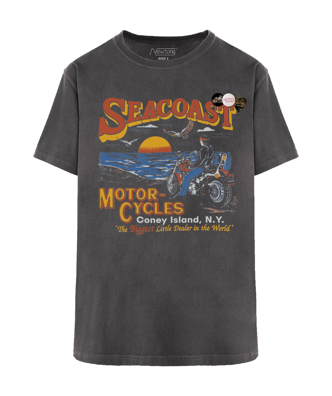 Coral trucker t-shirt "CITY SS25"
