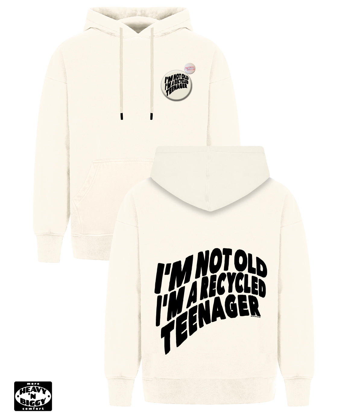 Hoodie heavy'n biggy deeper natural "RECYCLED" TU/1