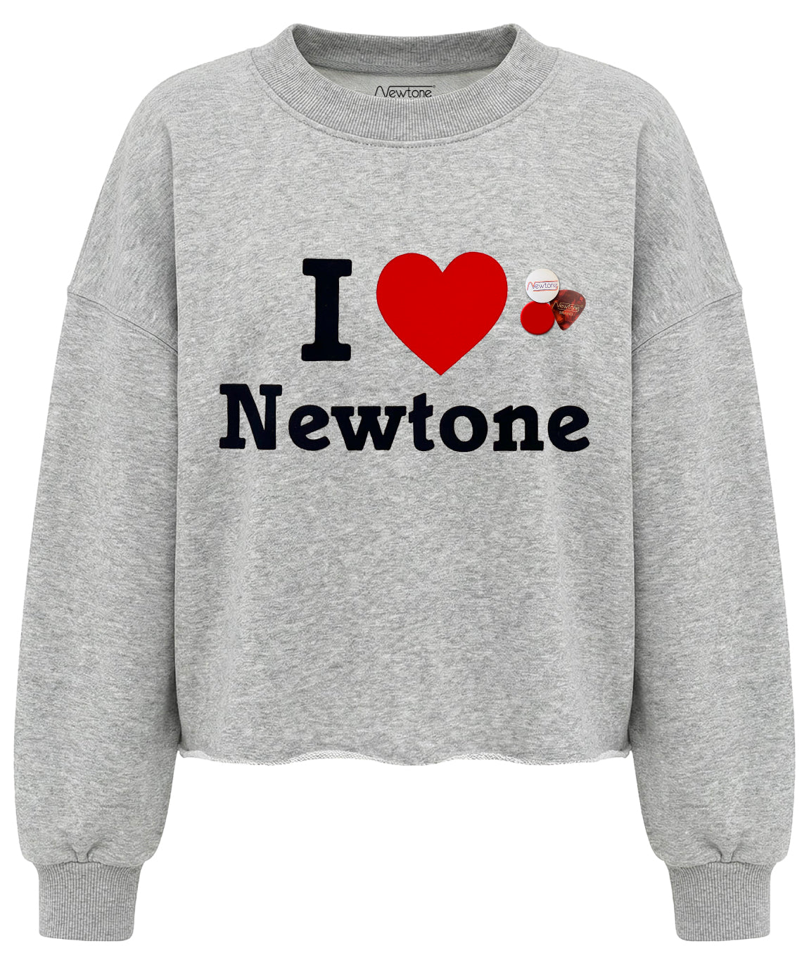 Sweatshirt crop porter ash "ILVE"