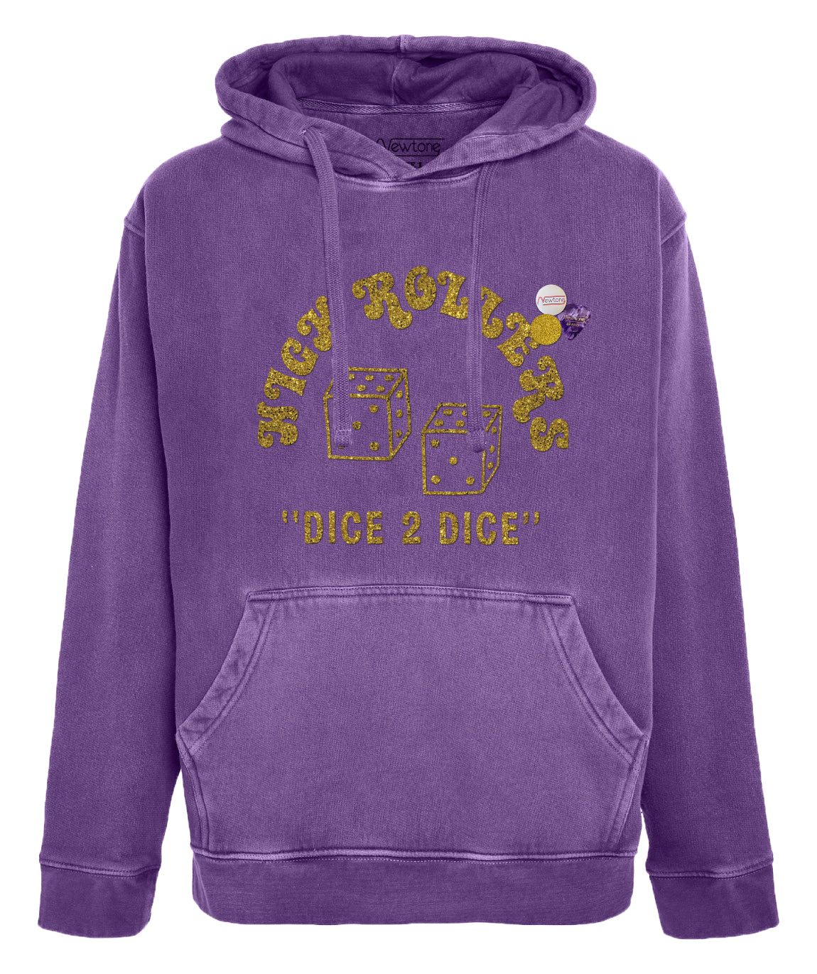 Hoodie jagger purple "DICE"