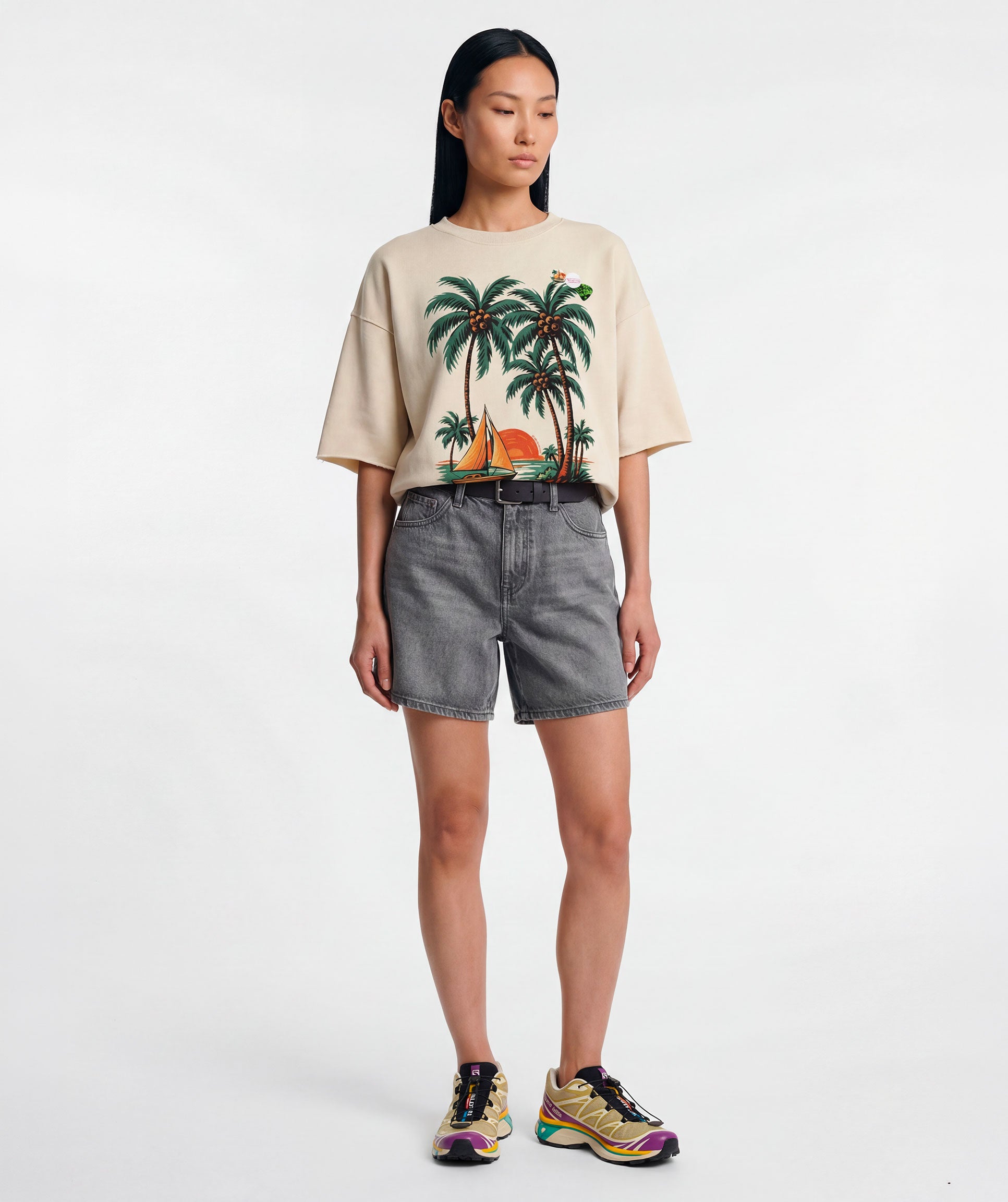 natural linder sweatshirtnatural COCO"