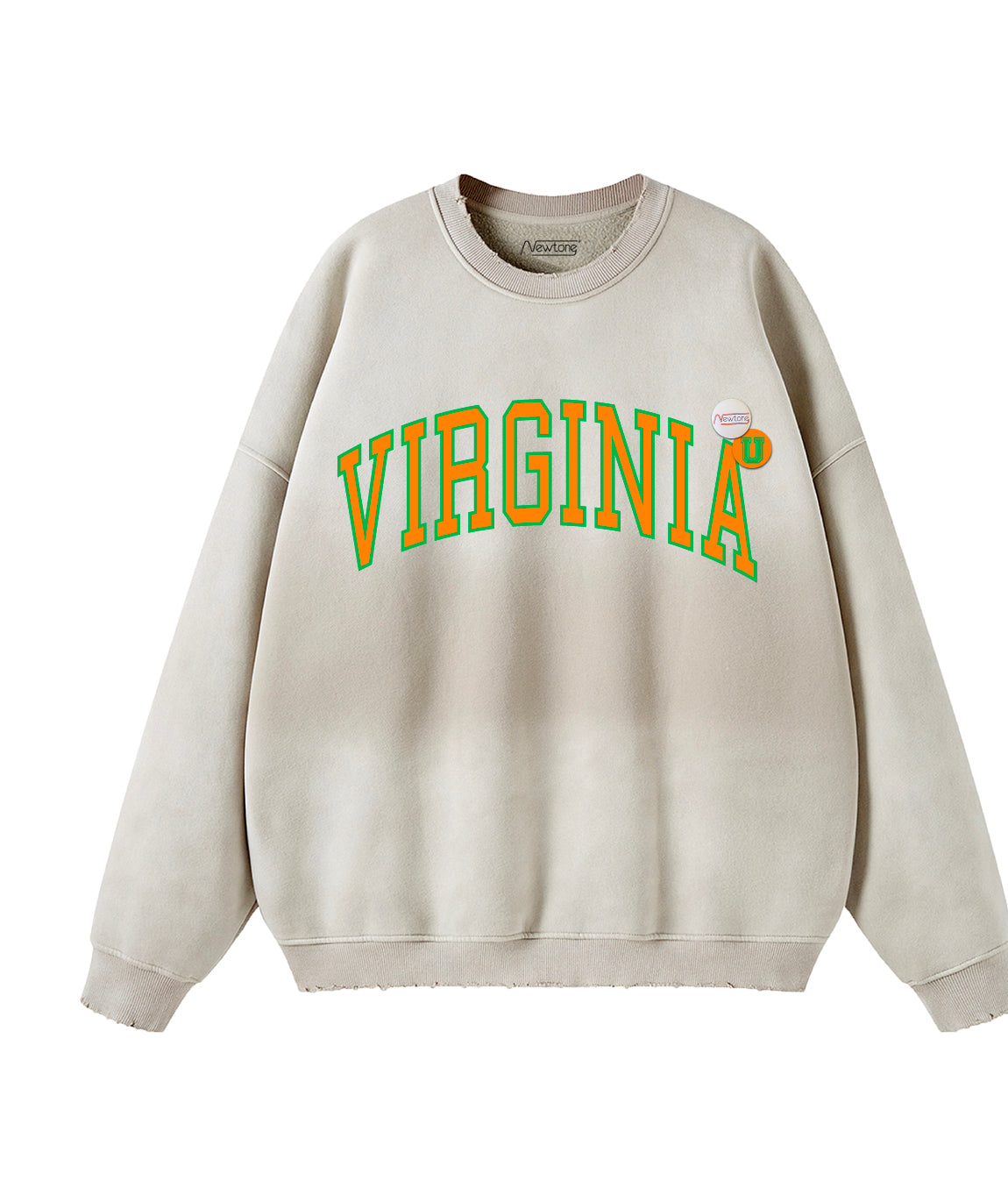 Sweatshirt piper vintage natural "VIRGINIA"