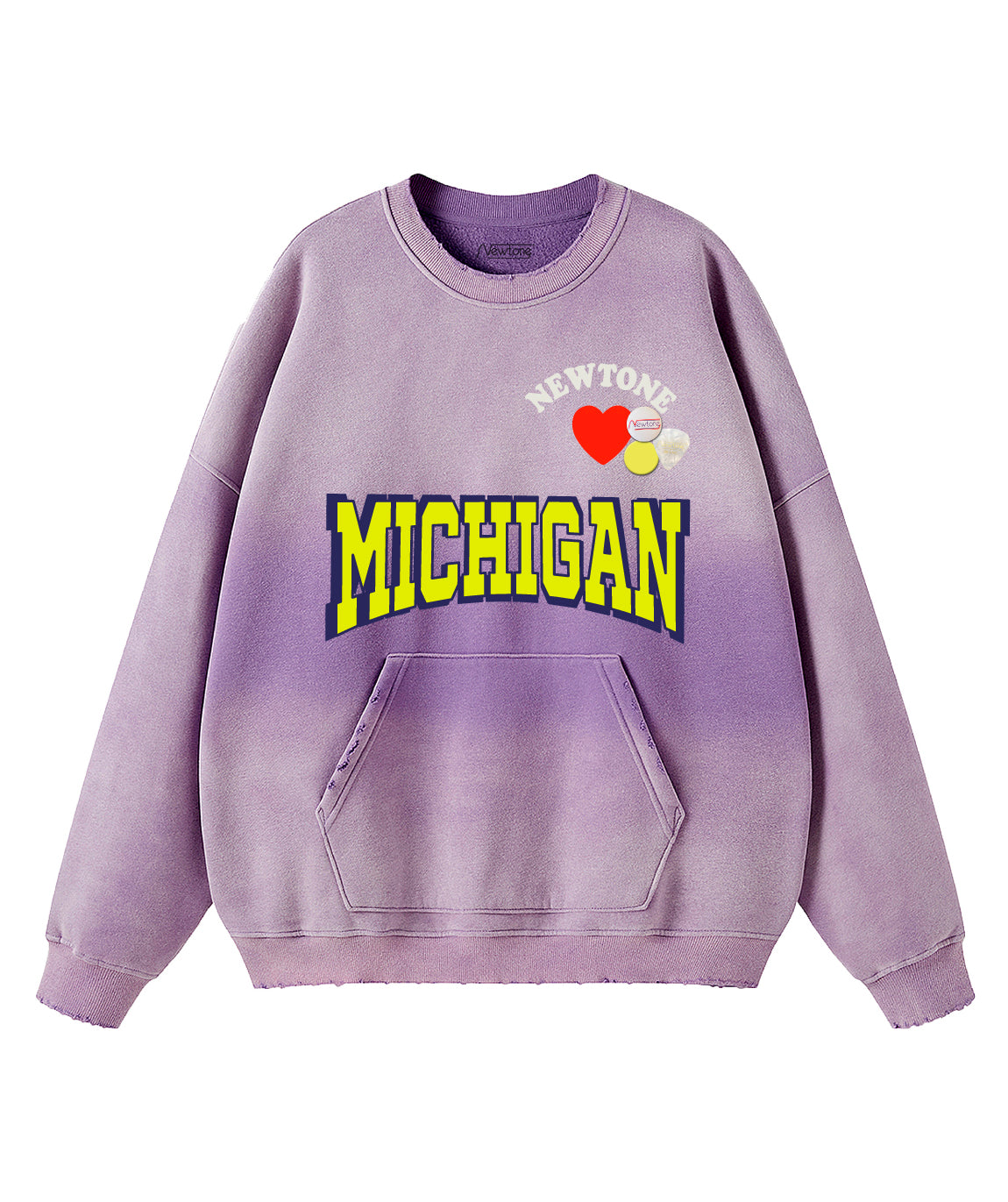 Sweatshirt piper vintage purple "NWTLOVE"