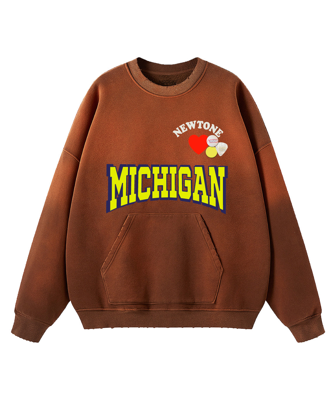 Sweatshirt piper vintage brown "NWTLOVE"