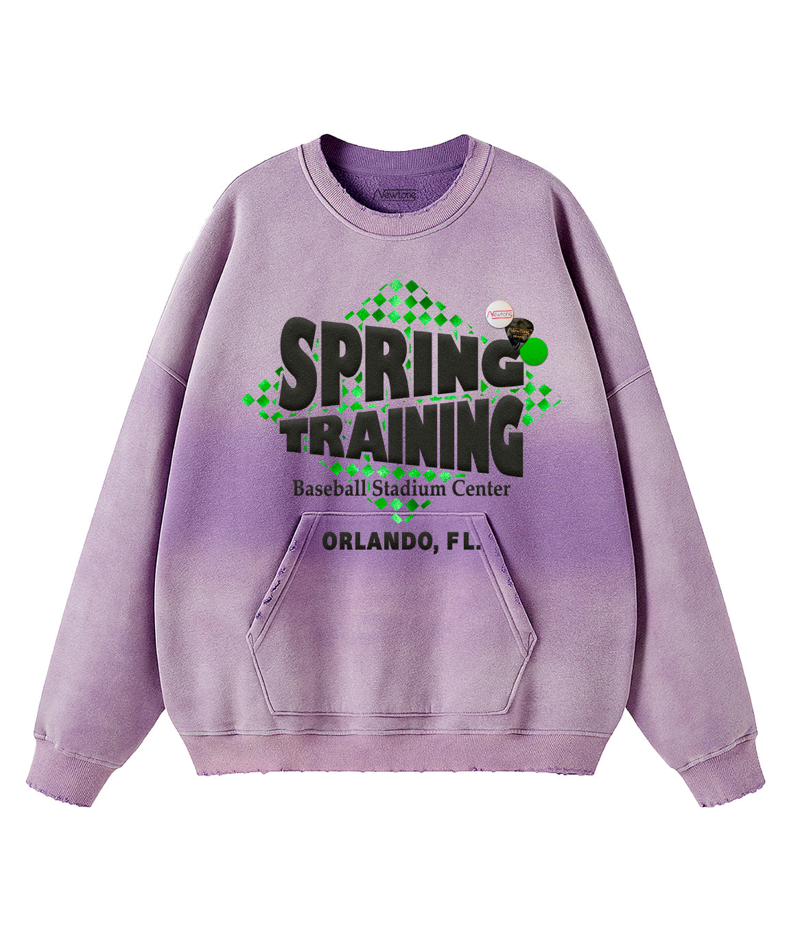 Sweatshirt piper vintage purple "TRAINING"