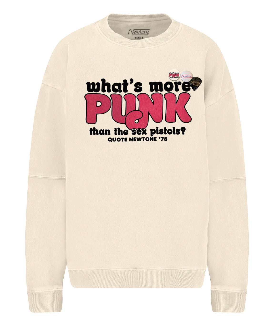 QUOTE" natural roller sweatshirt