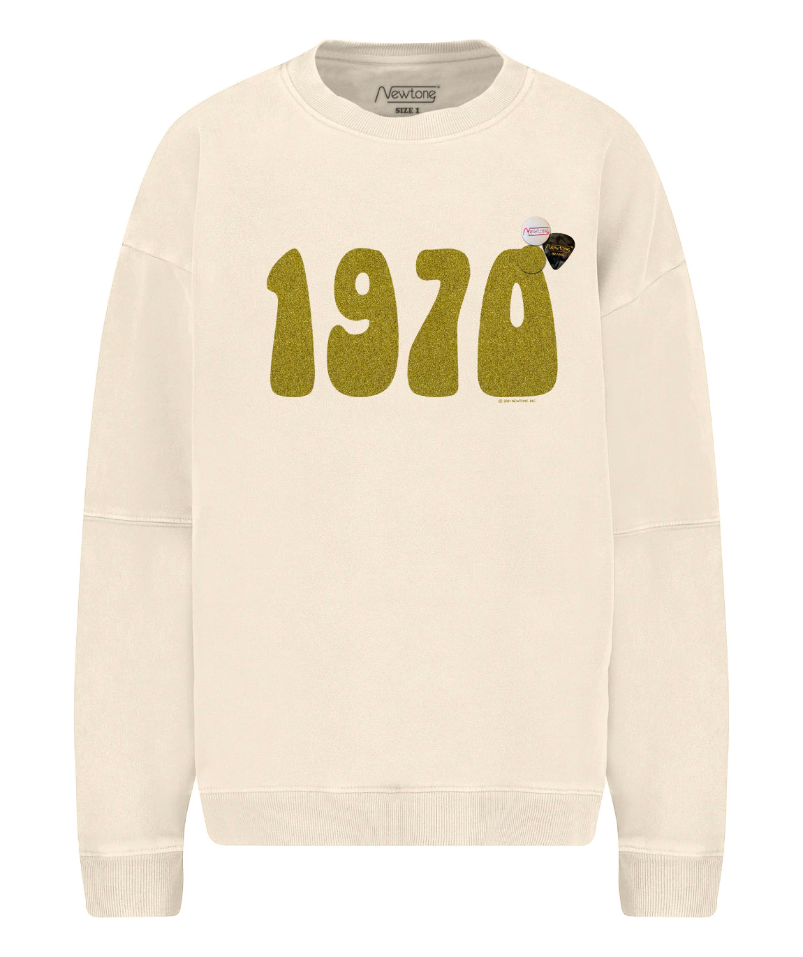 Sweatshirt roller natural "1970 SS22"