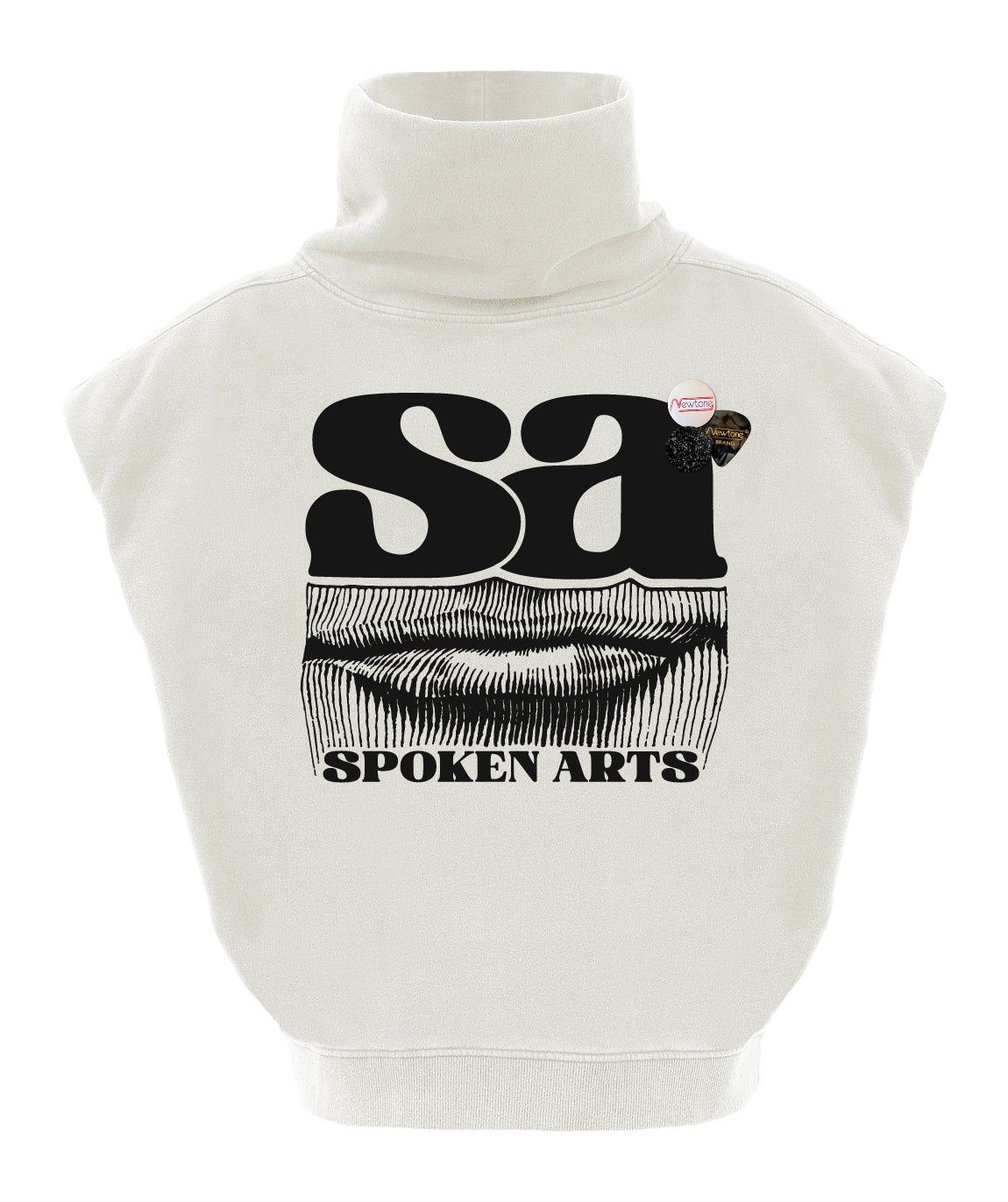 Sweatshirt sharper dirty white "SPOKEN"