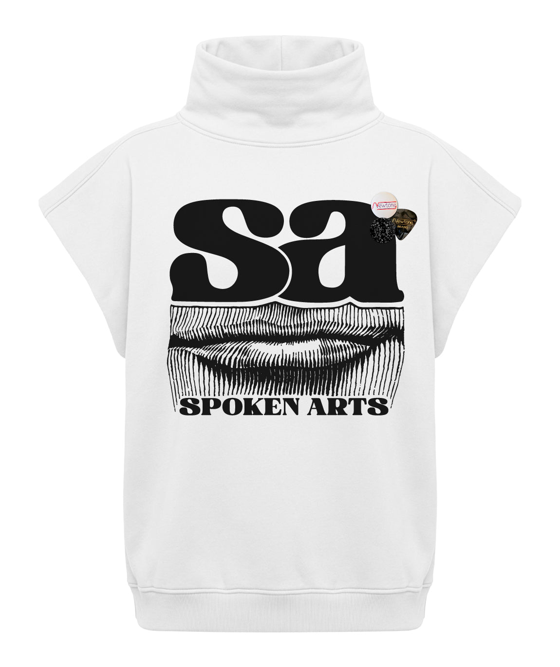 Sweatshirt sharper dirty white "SPOKEN"