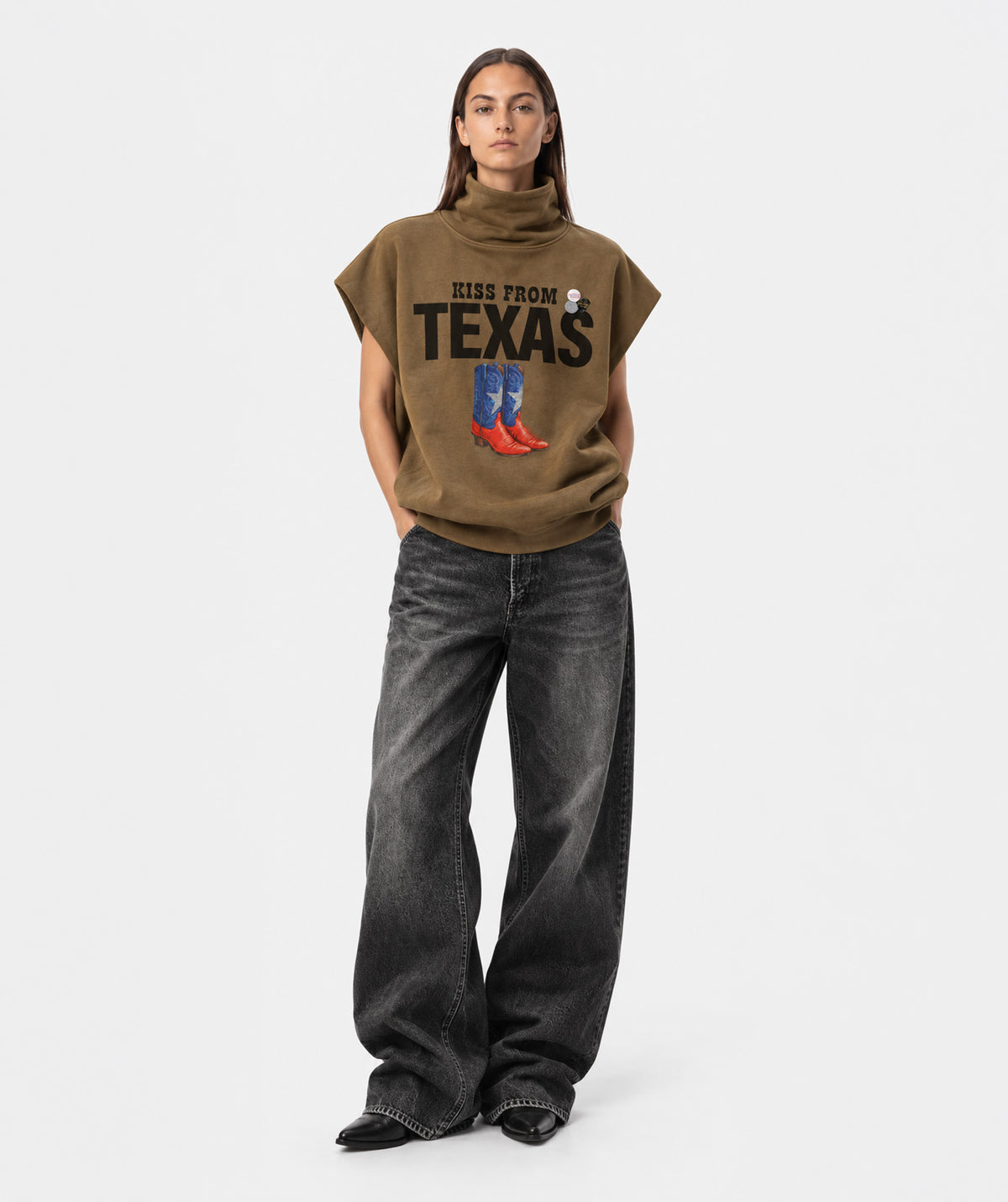 Sweatshirt sharper havane "TIAG"