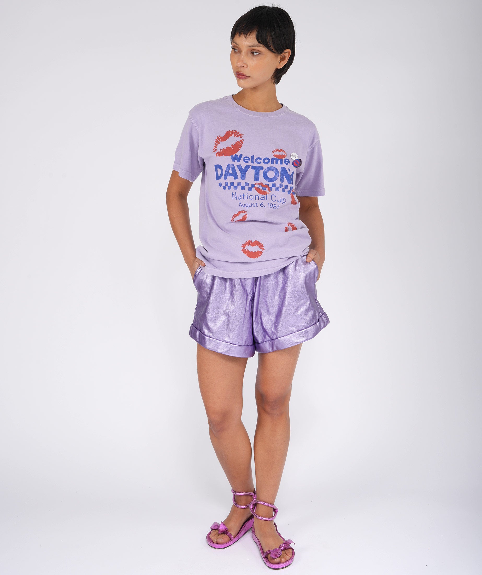 Trucker Lilac T -shirt "Nascar"