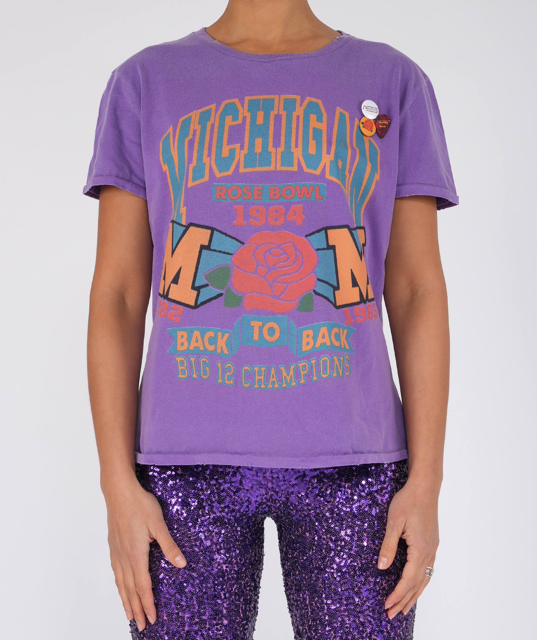 Tee shirt starlight purple "ROSE"