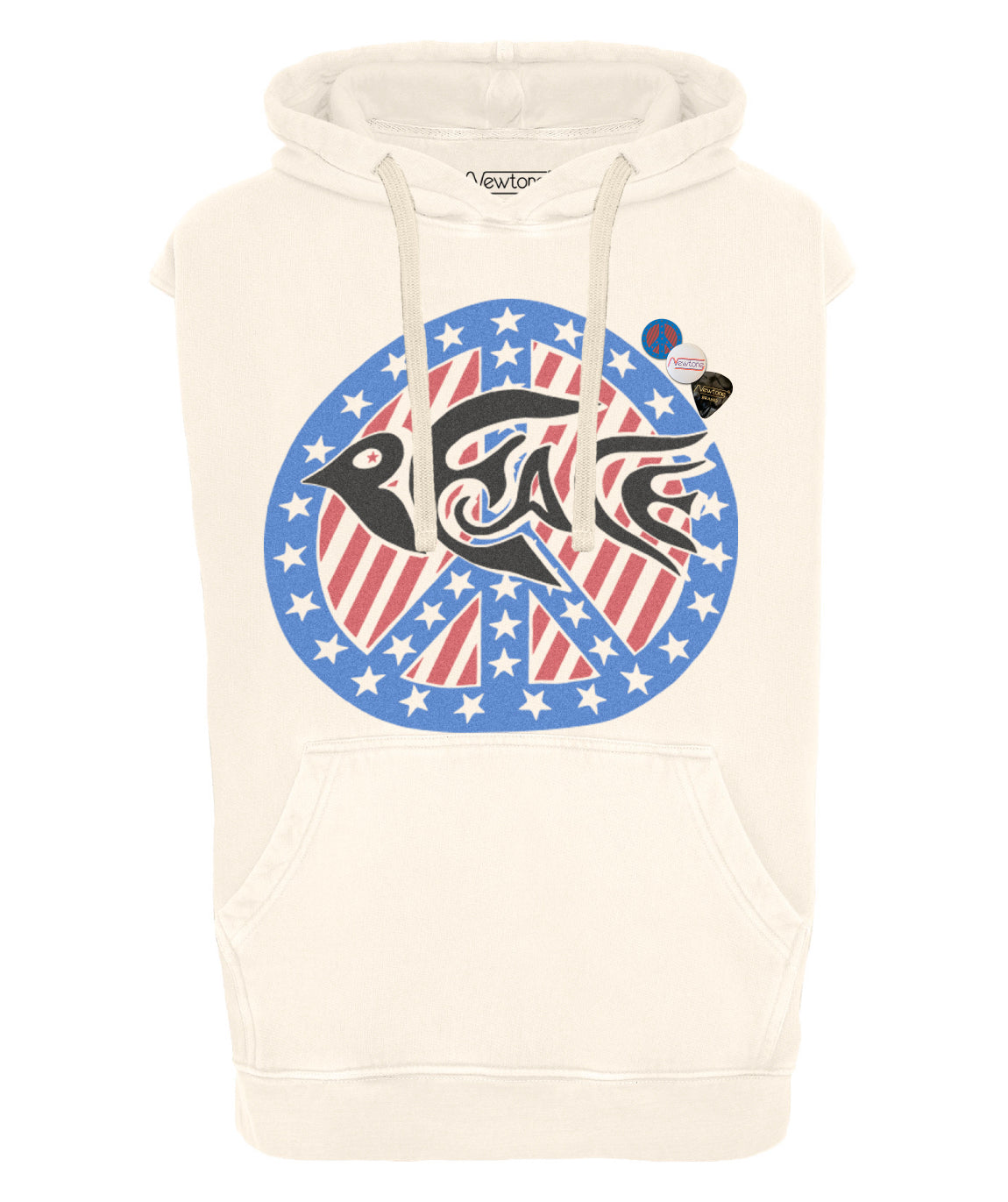 Hoodie agger natural "PEACE"