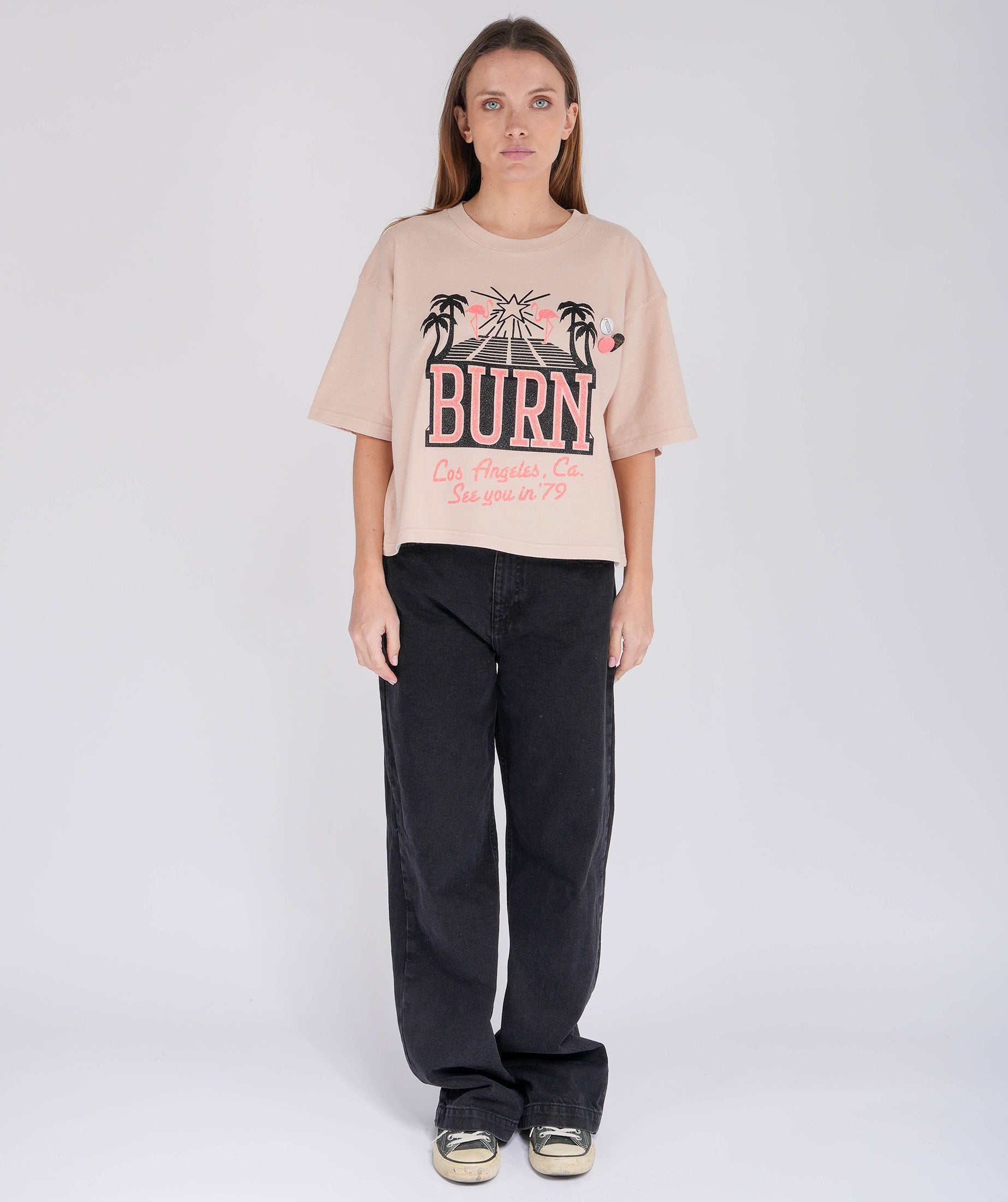 Tee shirt crop crooper whisper "SEE YOU"