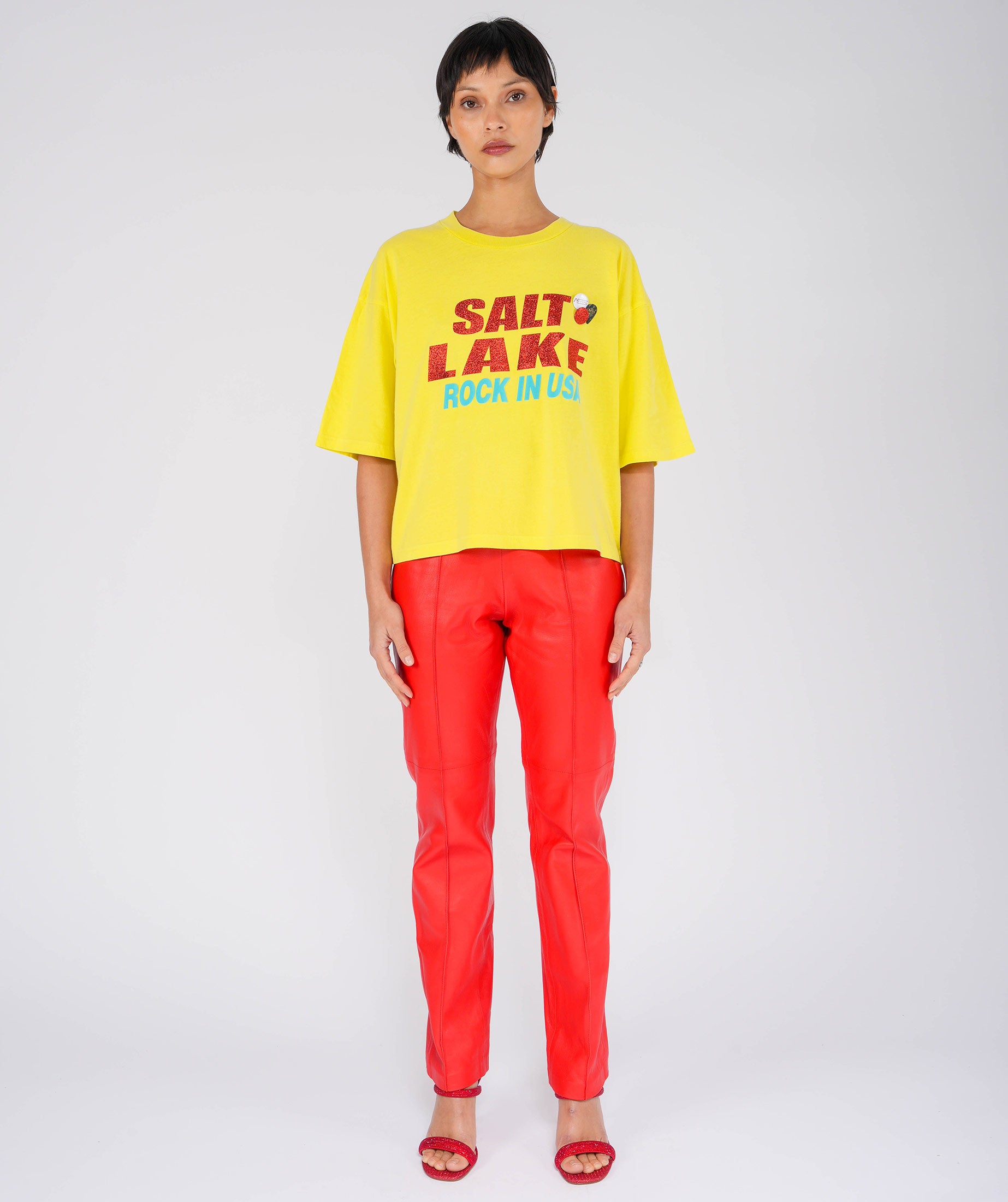 CITY" crop crooper sun tee shirt