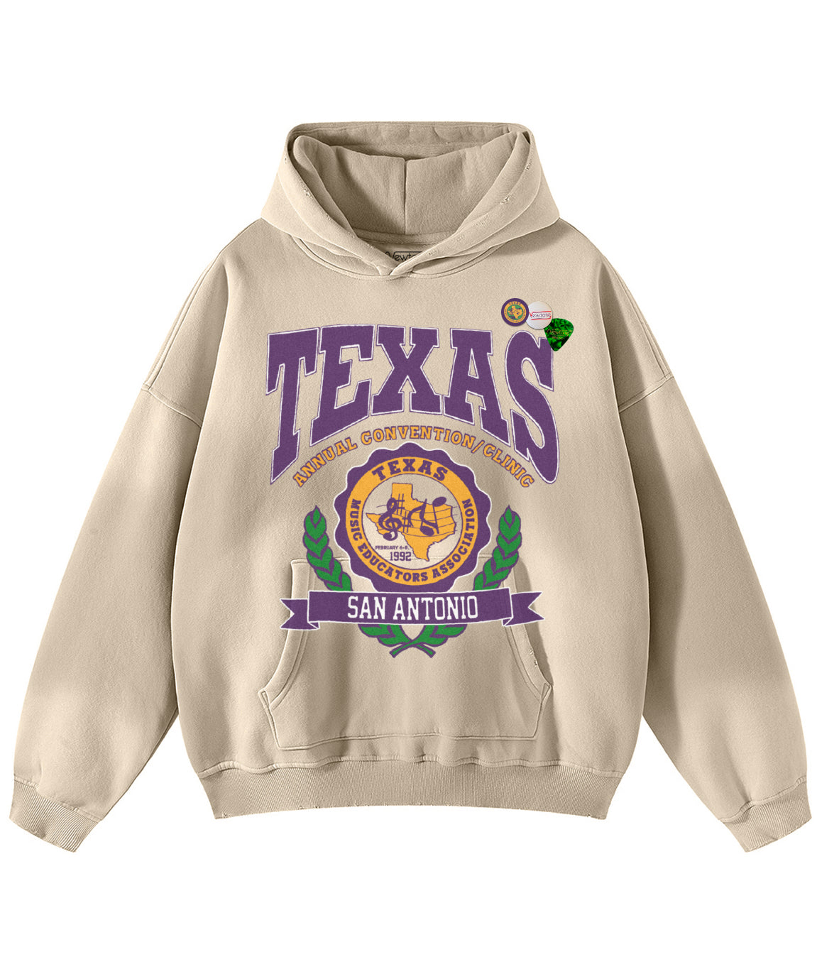TEXAS" vintage natural skyler hoodie