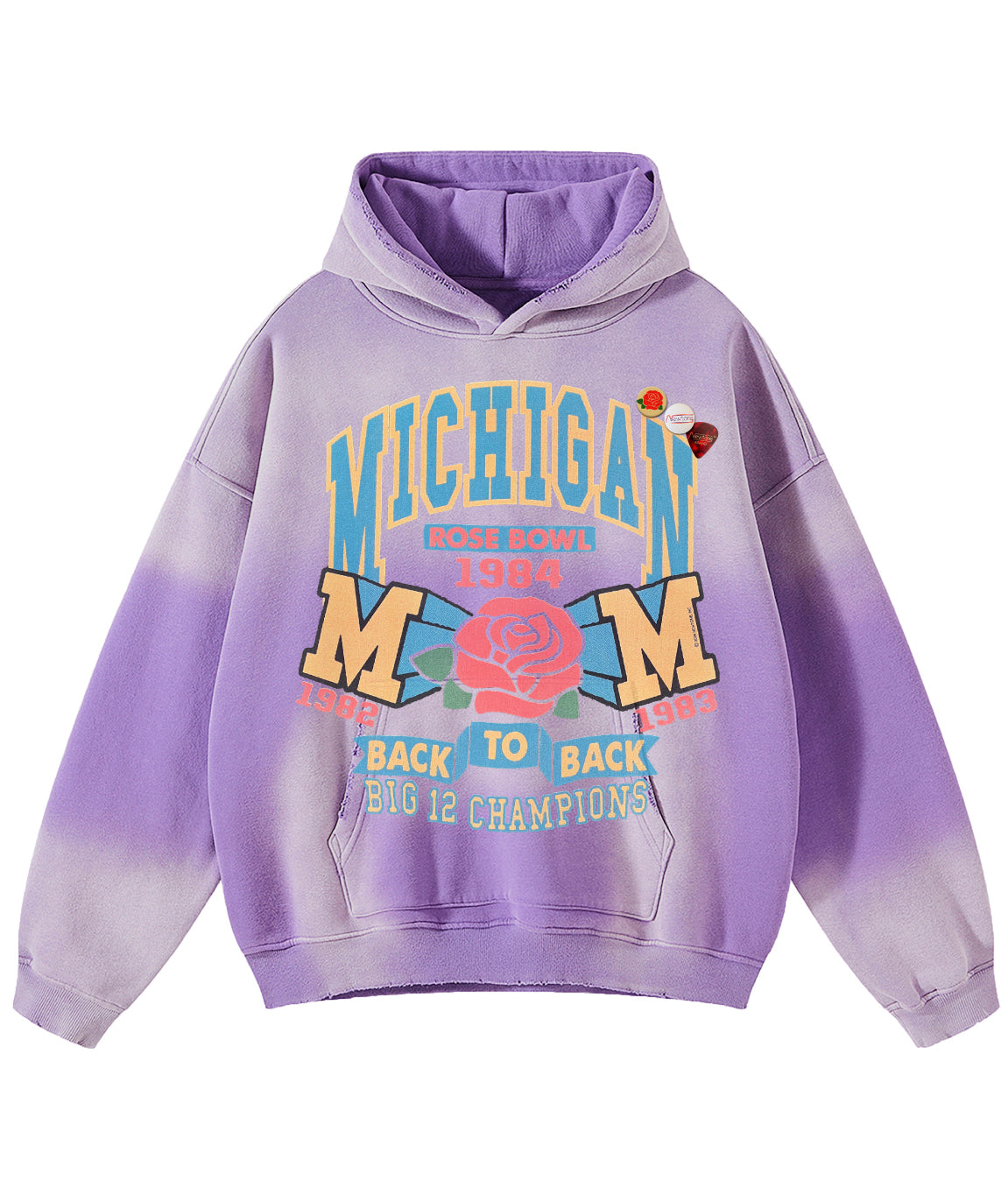 Hoodie skyler vintage purple "ROSE