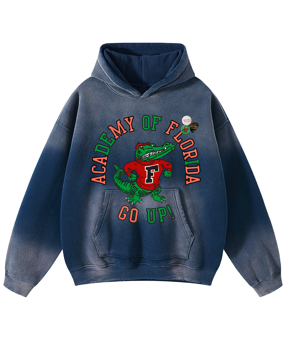 Vintage blue skyler "GO UP" hoodie