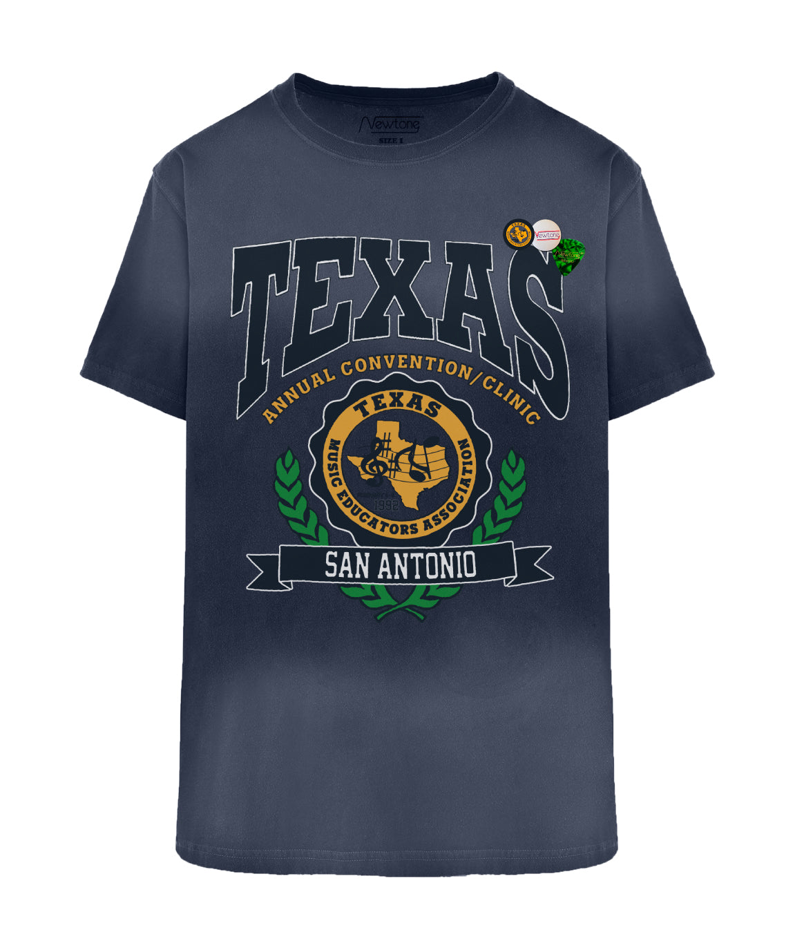 TEXAS" vintage blue trucker tee shirt
