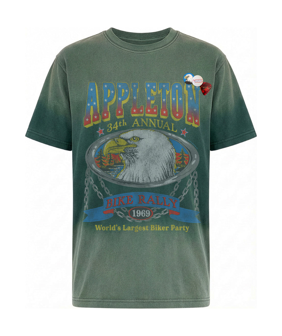 Tee shirt trucker vintage forest "APPLETON"