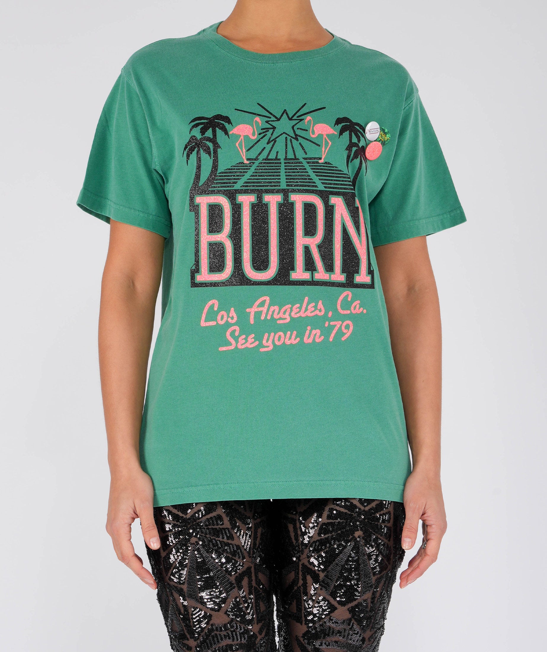 SEE YOU" apple trucker tee shirt