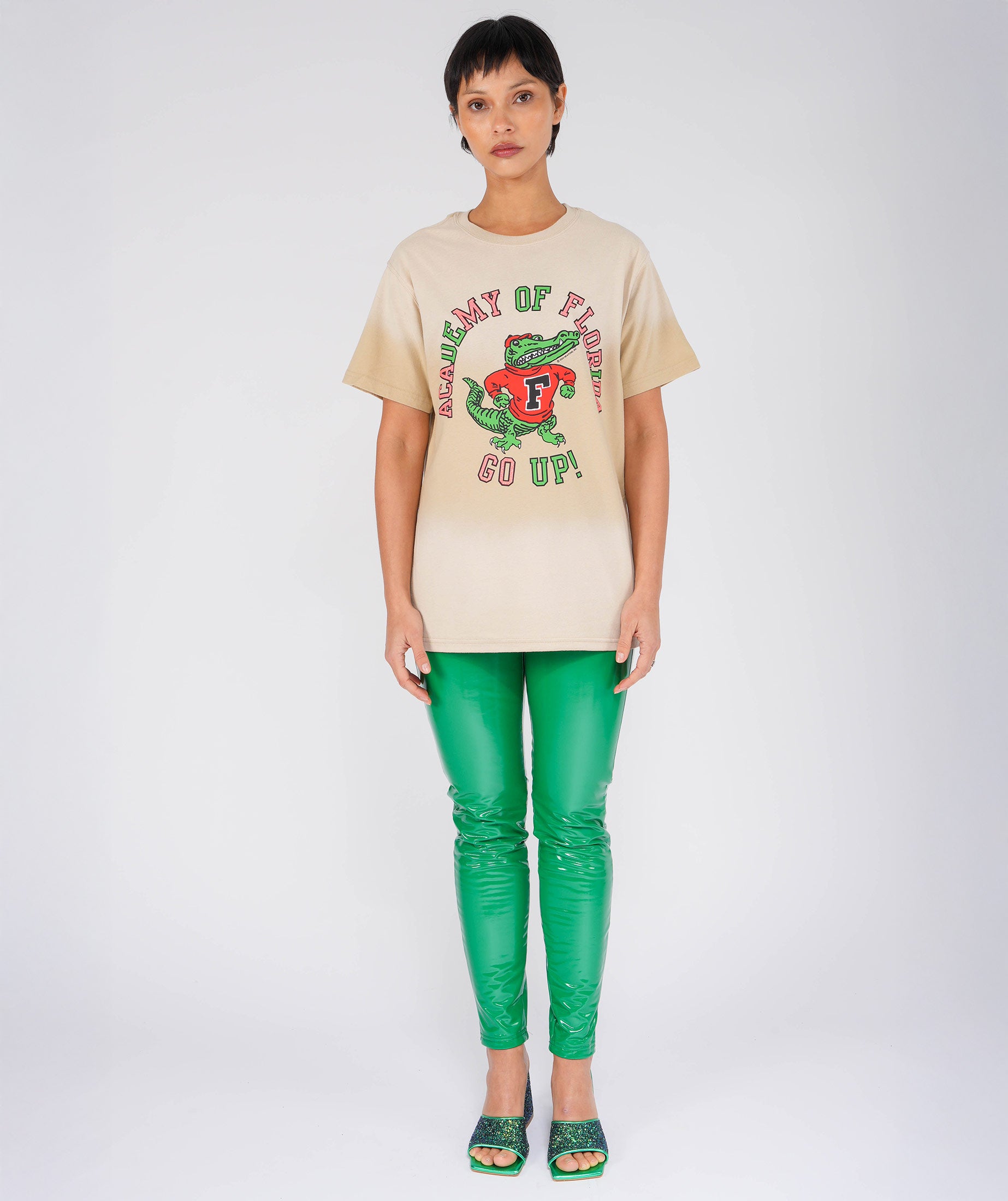 GO UP" vintage natural trucker tee shirt