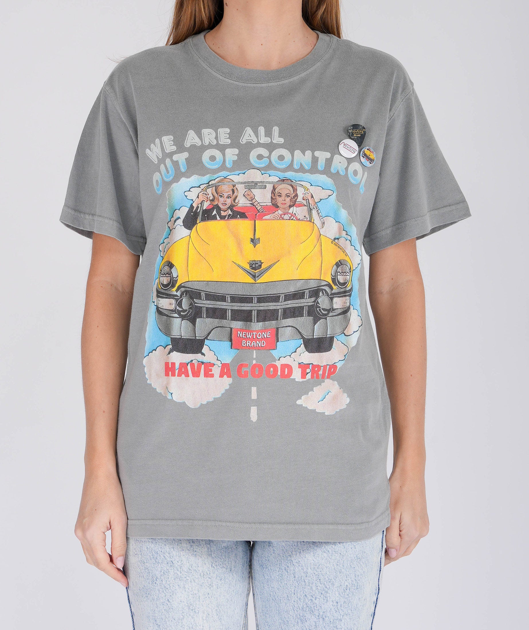 Tee shirt trucker grey "CONTROL"