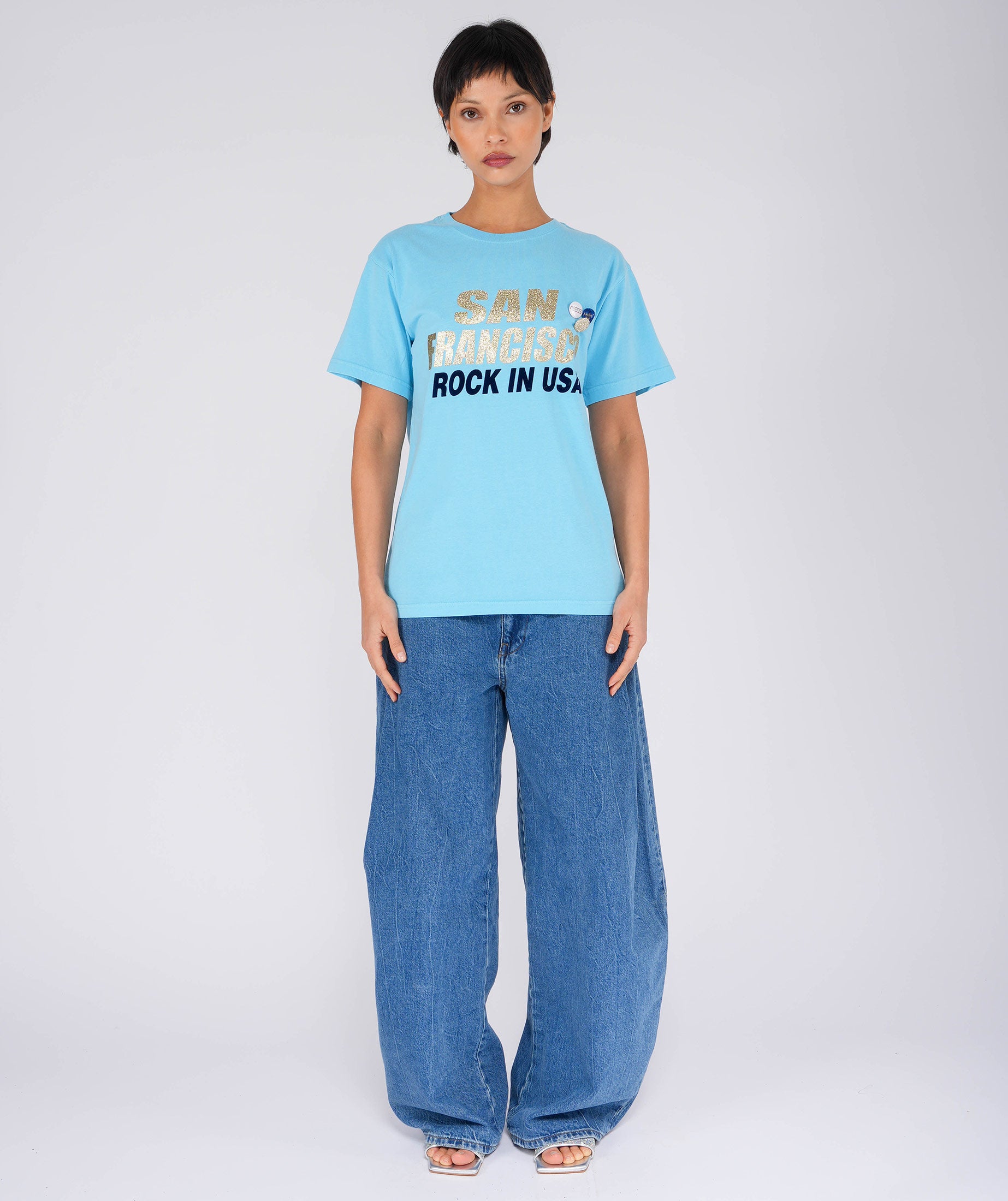 Tee shirt trucker pool blue "CITY SS25"