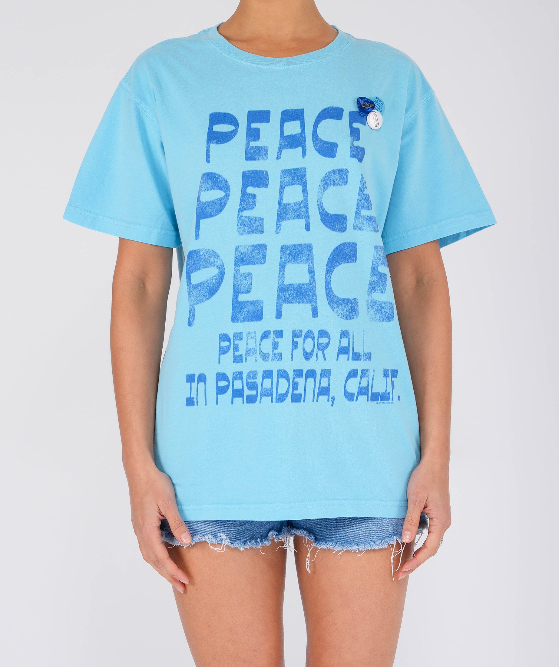 Tee shirt trucker pool blue "PASADENA"