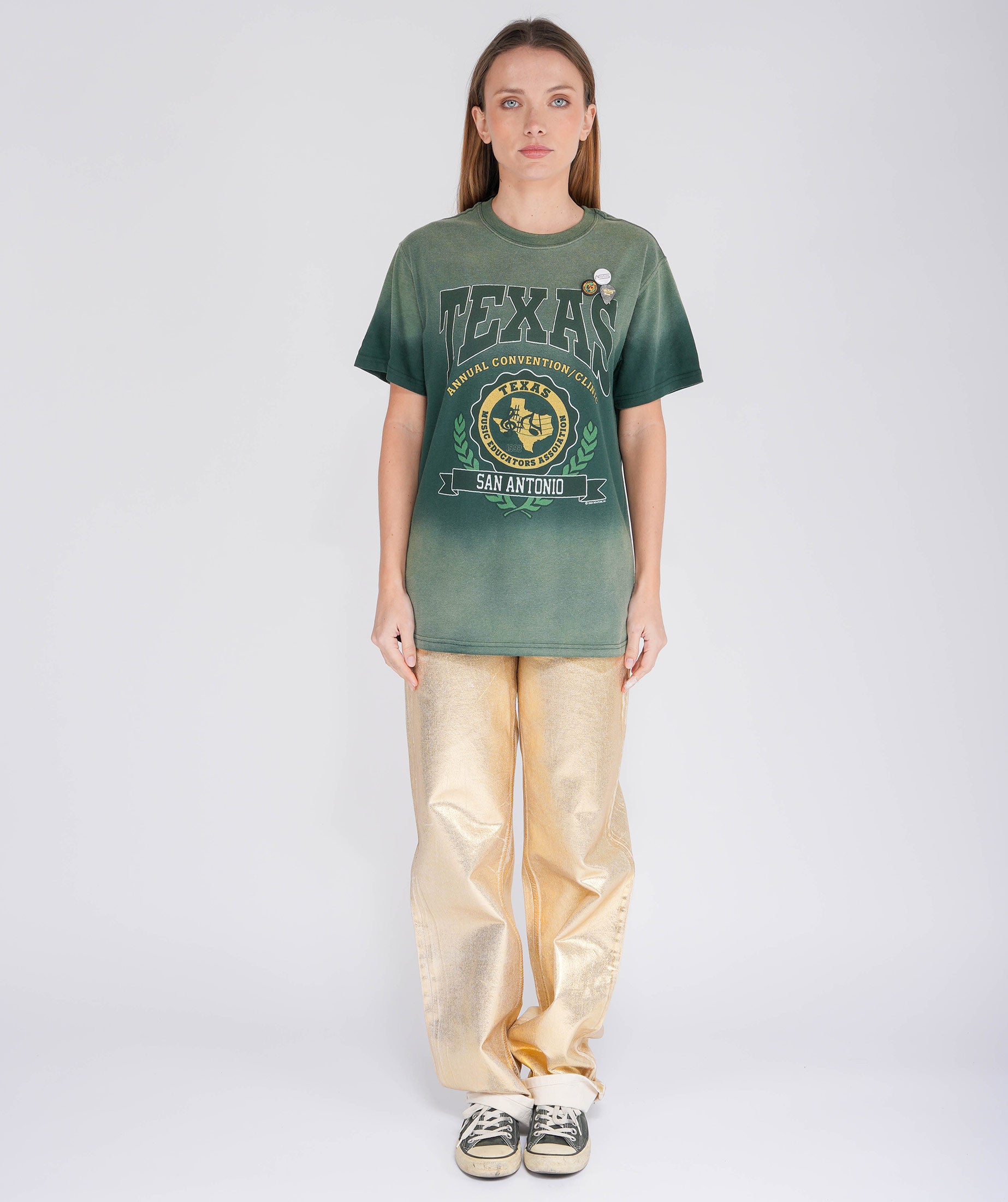 TEXAS" vintage forest trucker tee shirt
