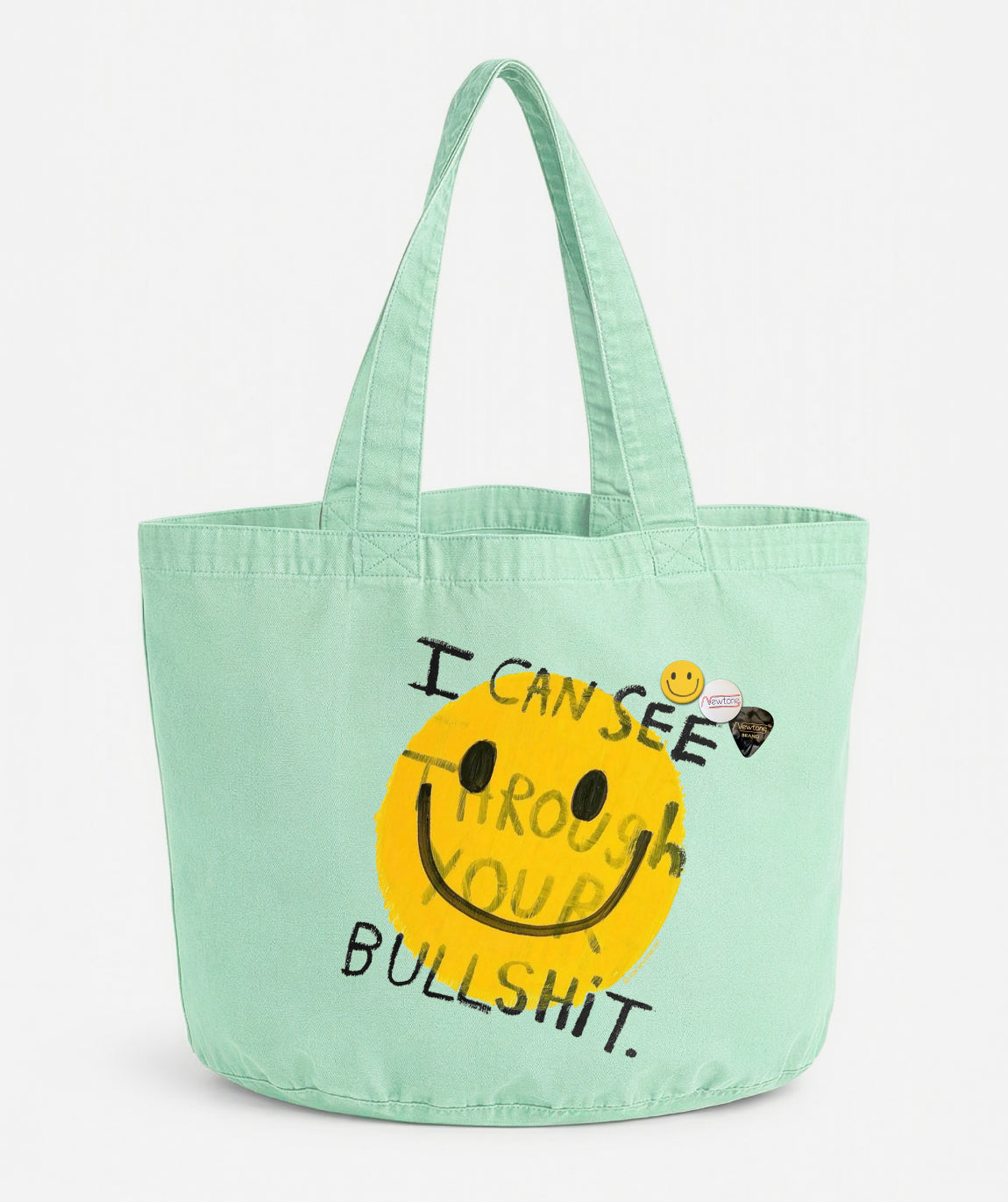 Glass April "BULLSHIT" Tote Bag